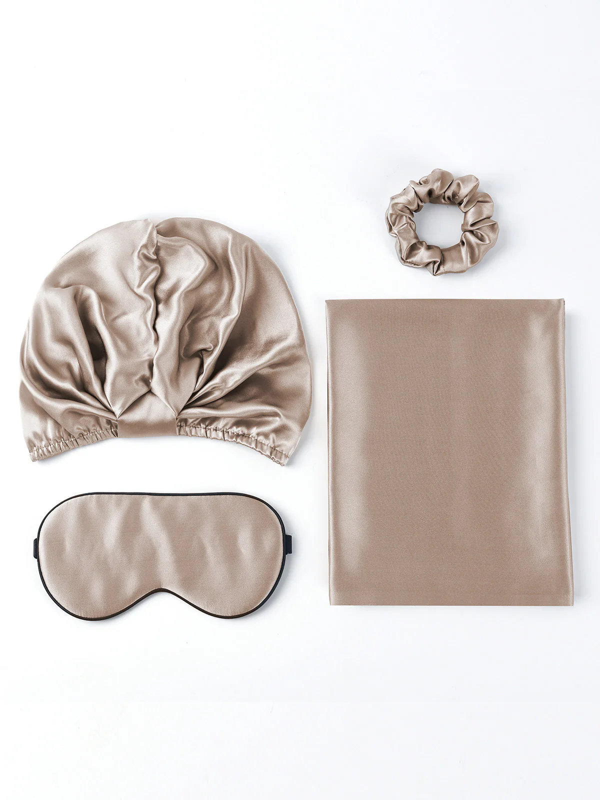 19Momme Silk Skin-Friendly Beauty Sleep 4Pcs Set (Hidden Zipper Pillowcase) - Image 43