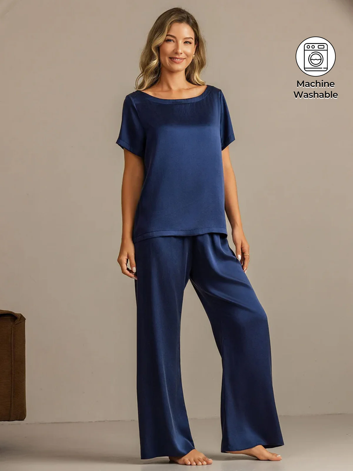 19Momme Women's Washable Silk Short Sleeve Pyjamas Set - Image 16