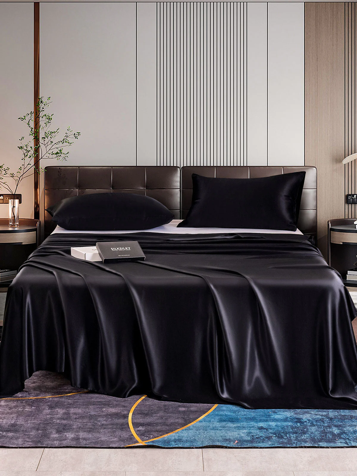 22Momme 3Pcs Silk Set Flat Sheet+2x Pillowcases - Image 17