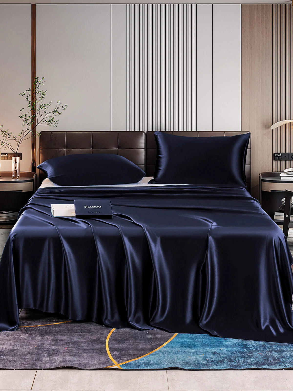 22Momme 3Pcs Silk Set Flat Sheet+2x Pillowcases - Image 7