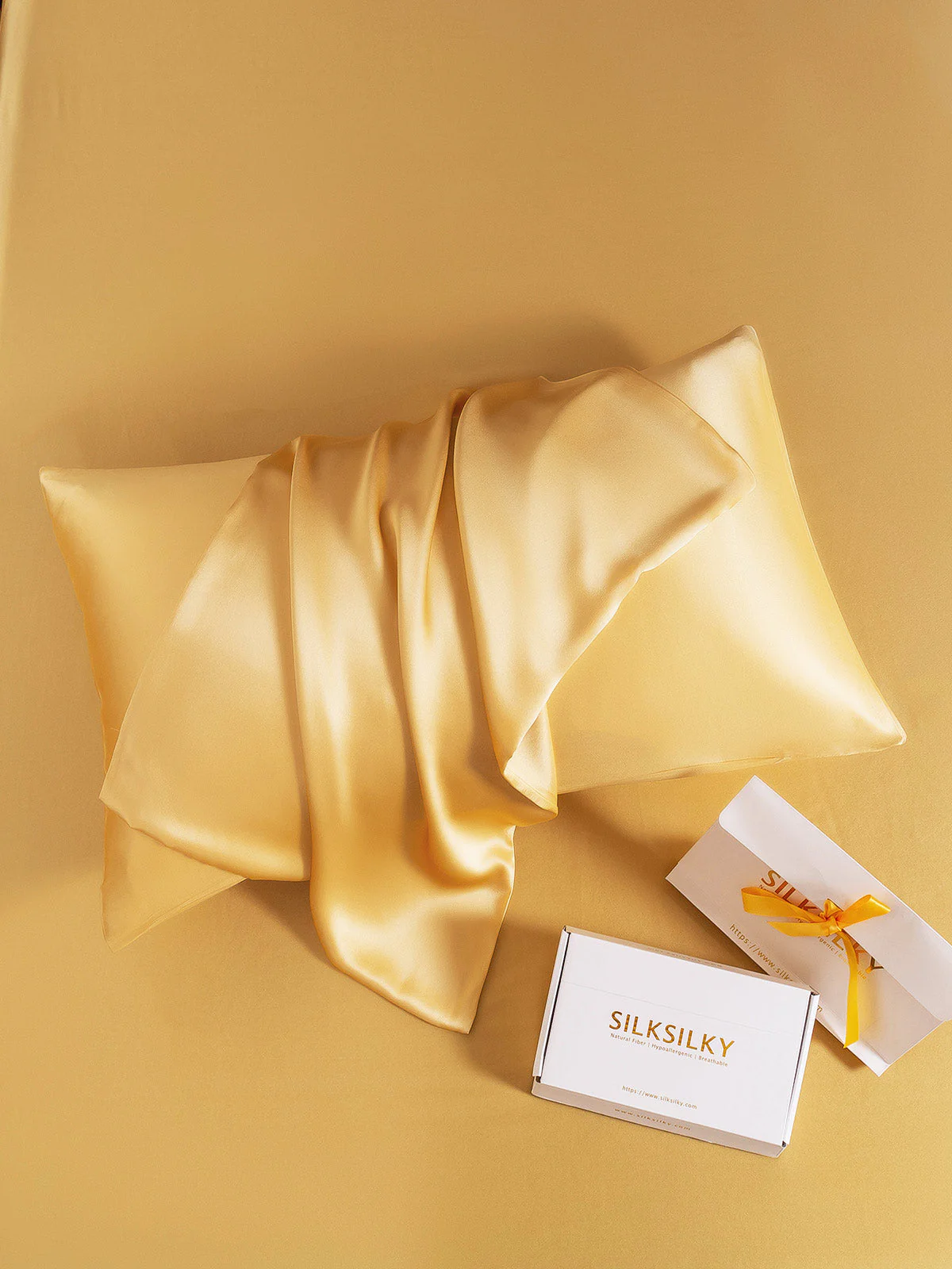 22Momme 100% Pure Silk Pillowcase - Envelope Closure - Image 3