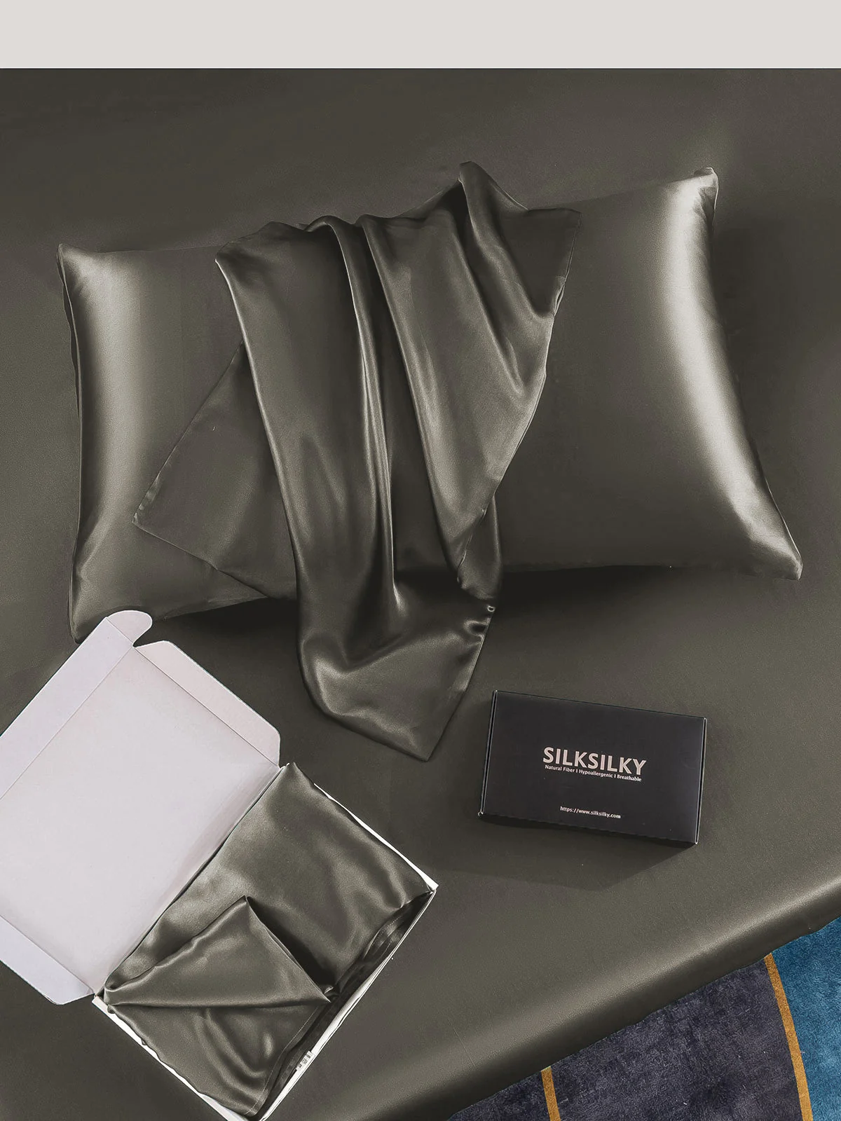 22Momme 100% Pure Silk Pillowcase - Hidden Zipper - Image 24