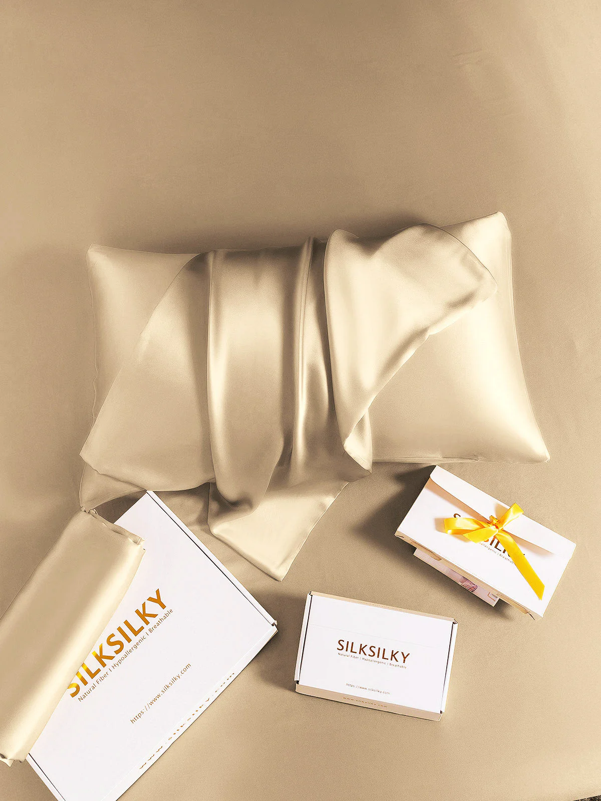 22Momme 100% Pure Silk Pillowcase - Hidden Zipper - Image 55