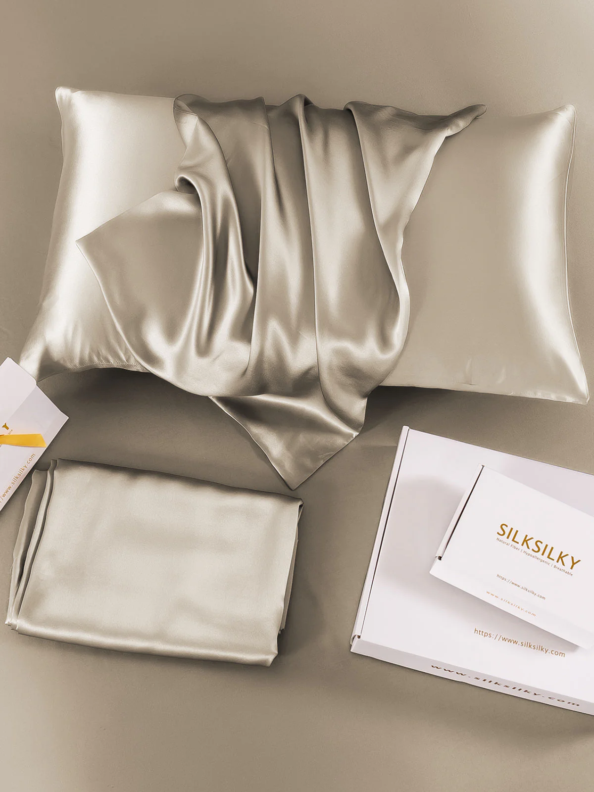 22Momme 100% Pure Silk Pillowcase - Hidden Zipper - Image 63
