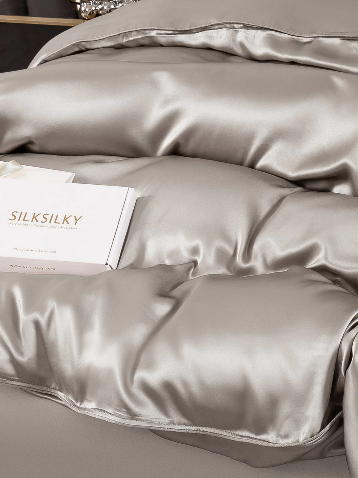 22Momme Mulberry Silk Seamless Duvet Cover - Image 19