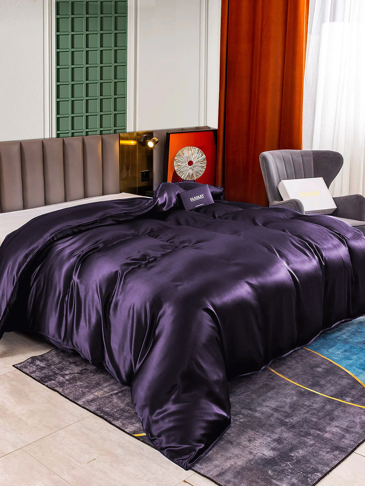 22Momme Mulberry Silk Seamless Duvet Cover - Image 47