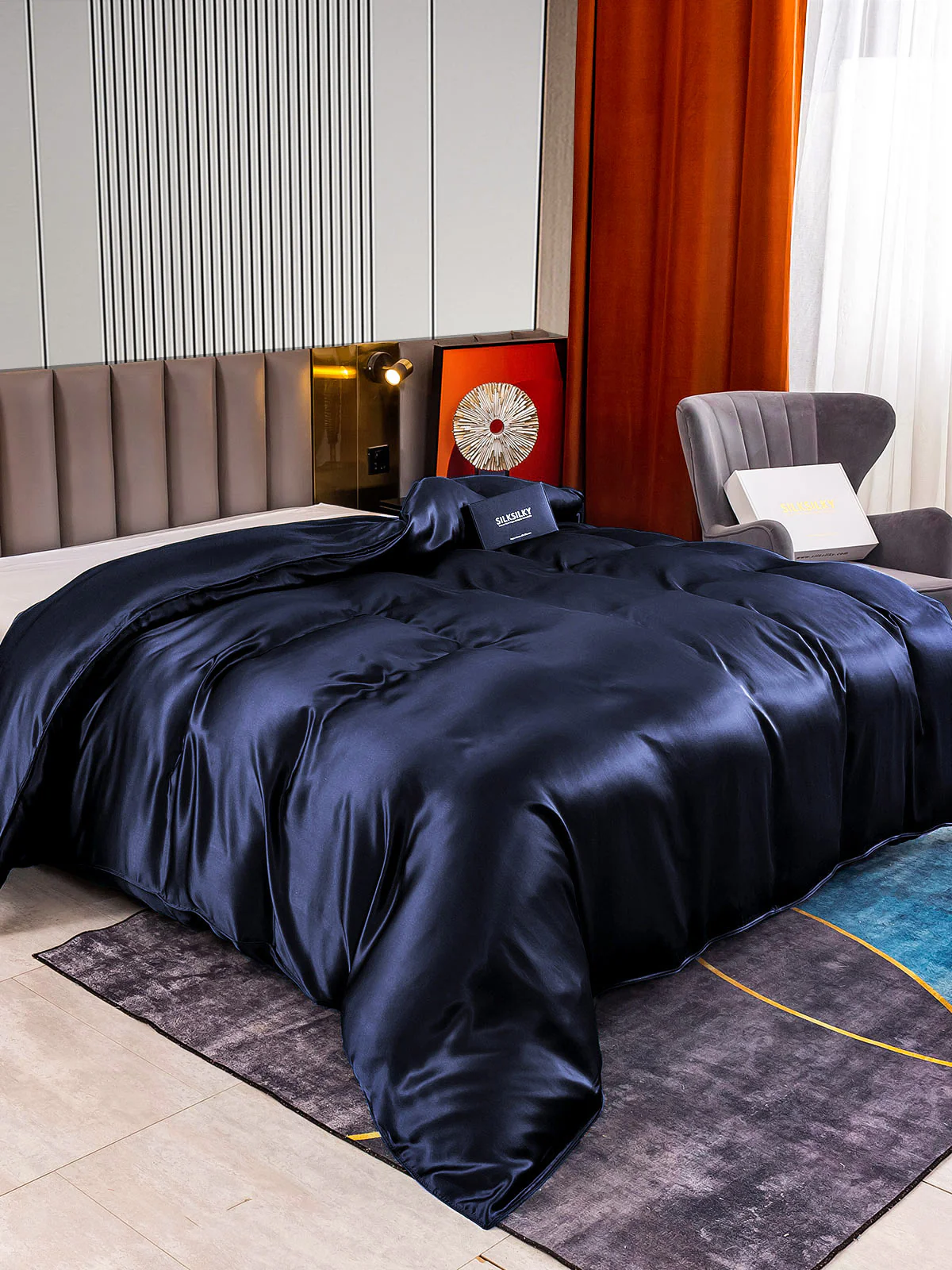 22Momme Mulberry Silk Seamless Duvet Cover - Image 7