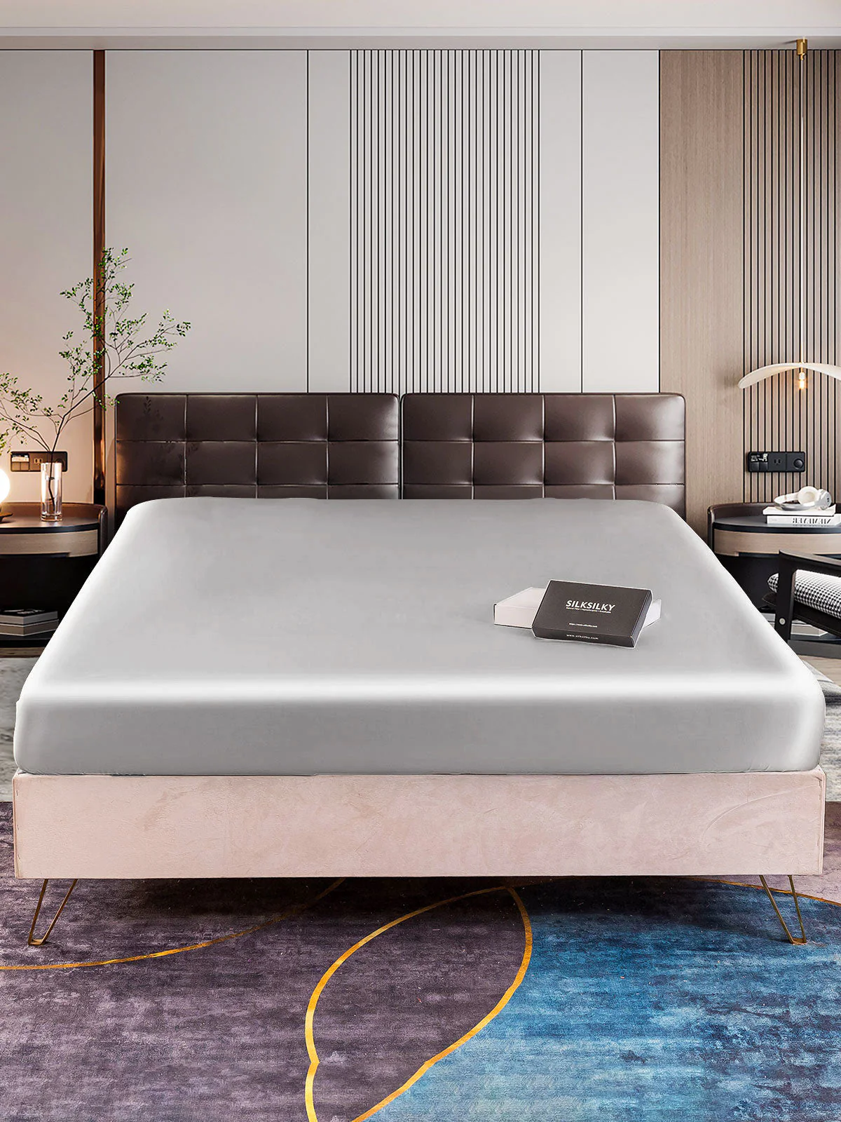 22Momme Mulberry Silk Seamless Fitted Sheet - Image 30