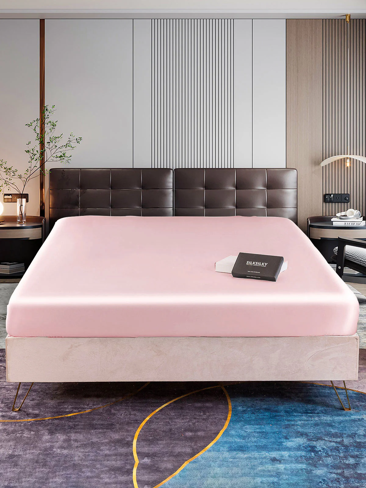 22Momme Mulberry Silk Seamless Fitted Sheet - Image 34