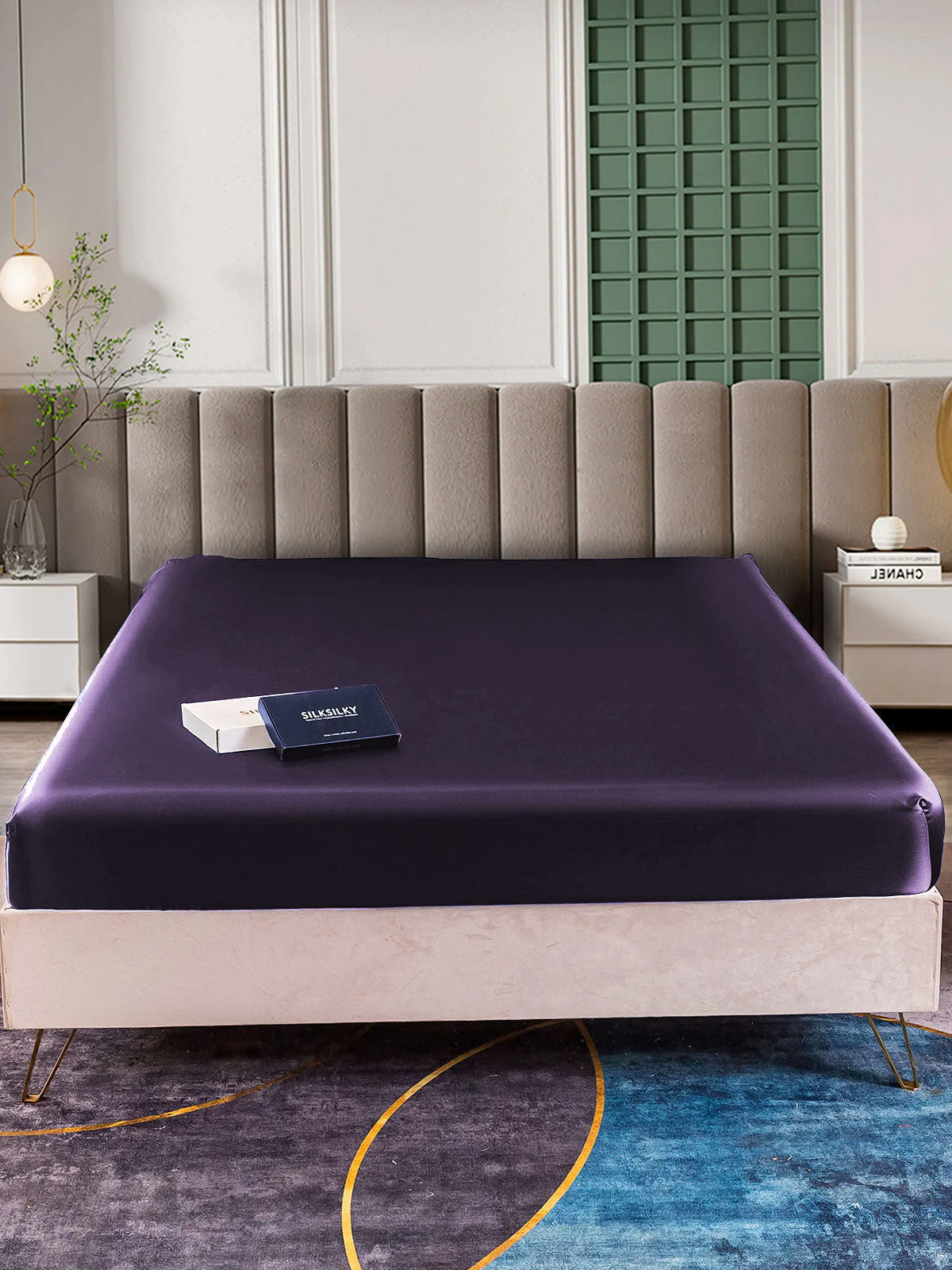 22Momme Mulberry Silk Seamless Fitted Sheet - Image 58