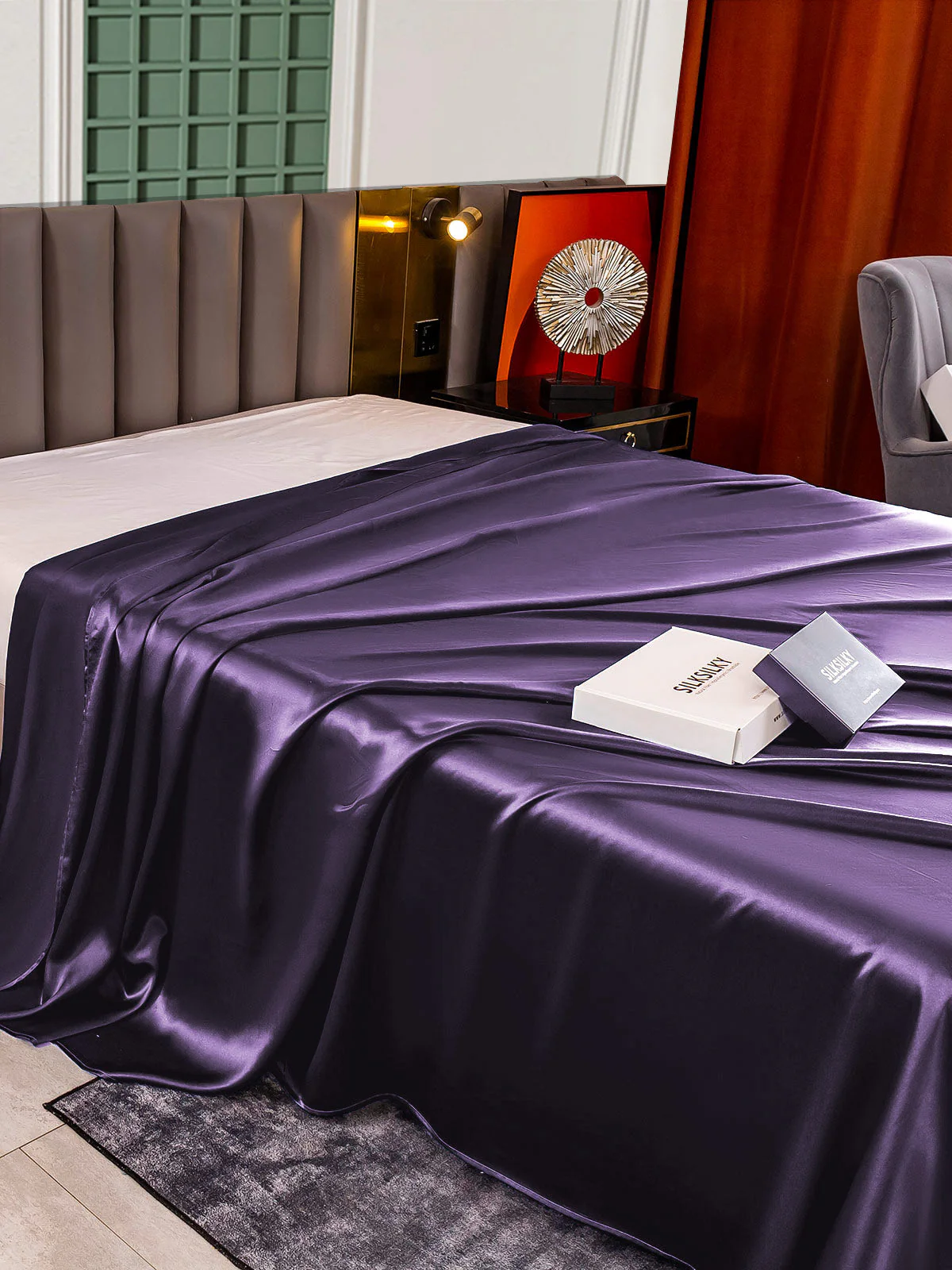 22Momme Mulberry Silk Seamless Flat Sheet - Image 46