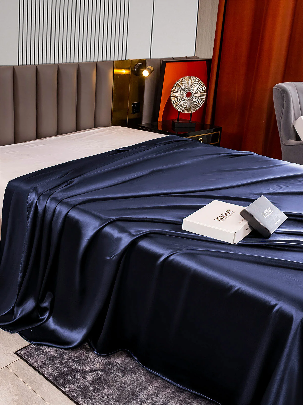 22Momme Mulberry Silk Seamless Flat Sheet - Image 9