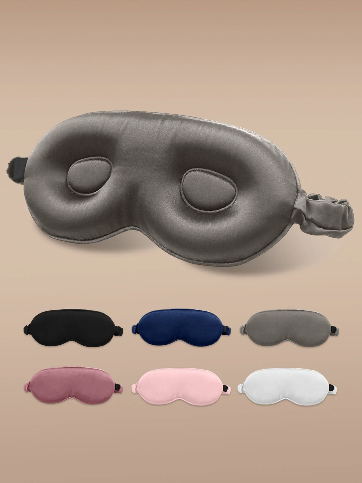 22Momme Pure Silk 3D Contoured Adjustable Eye Mask - Image 25