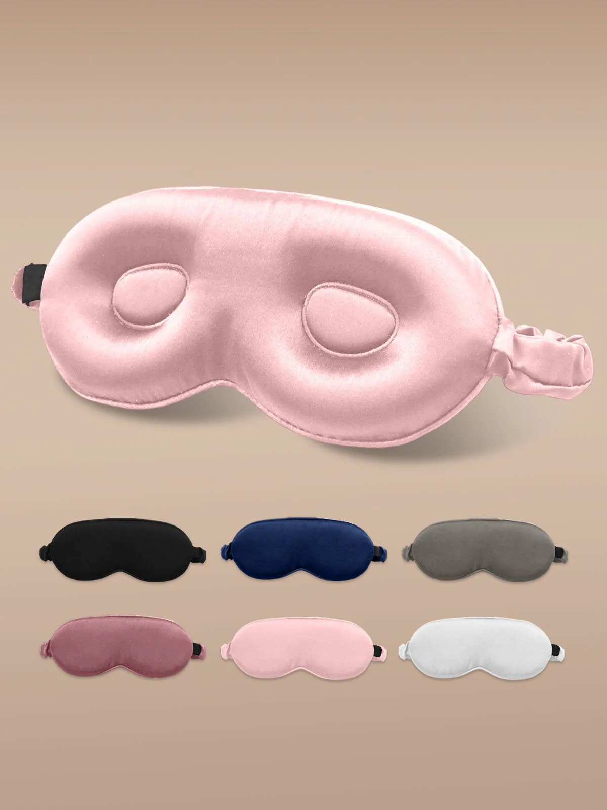 22Momme Pure Silk 3D Contoured Adjustable Eye Mask - Image 7