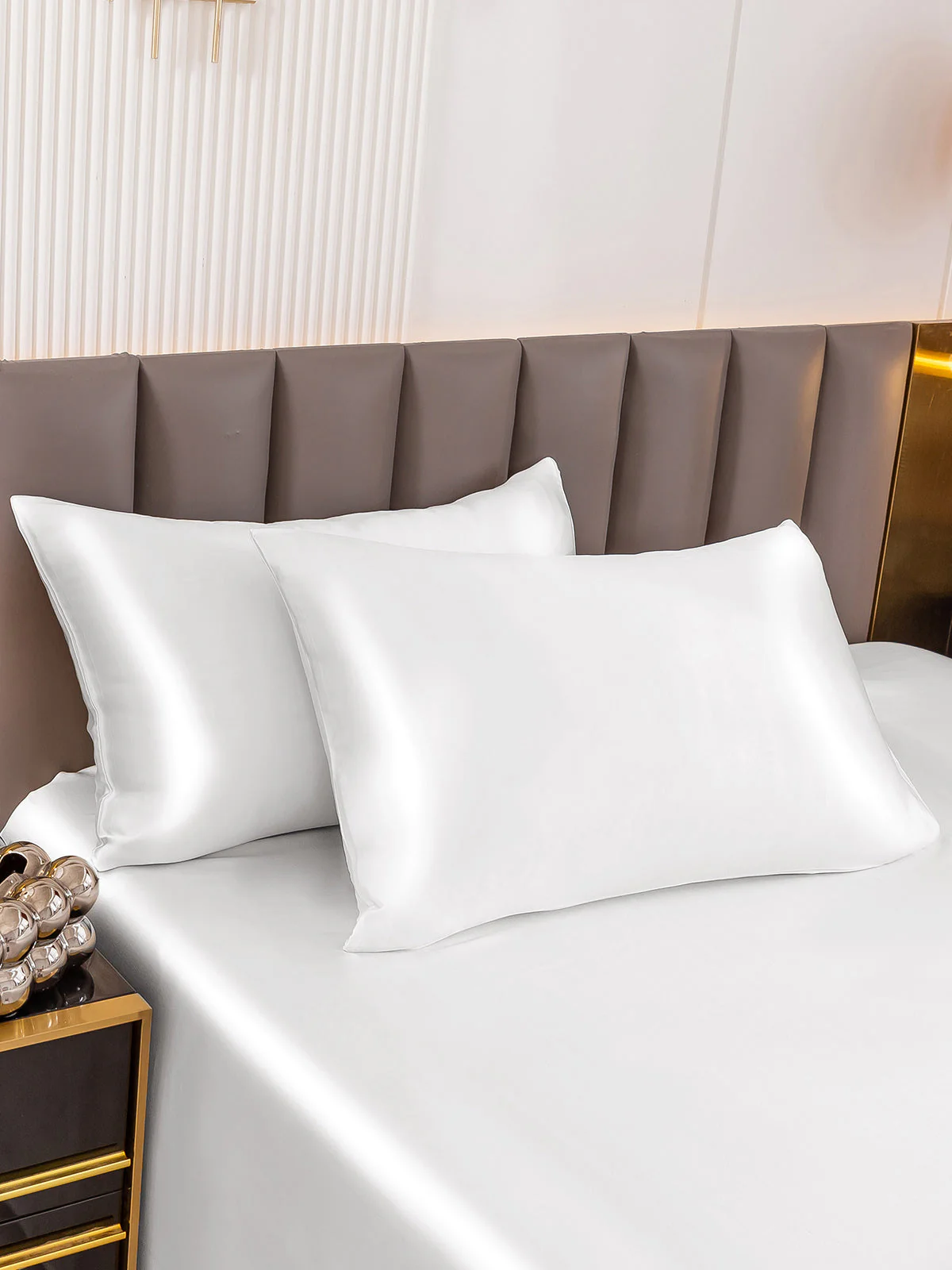 2Pcs 22Momme Pure Silk Pillowcases Bundle - Envelope Closure - Image 27