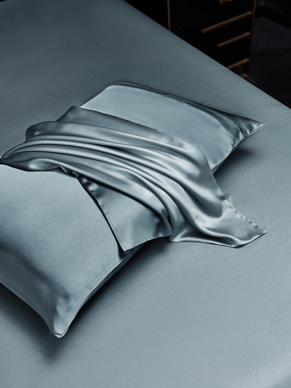 2Pcs 22Momme Pure Silk Pillowcases Bundle - Envelope Closure - Image 73