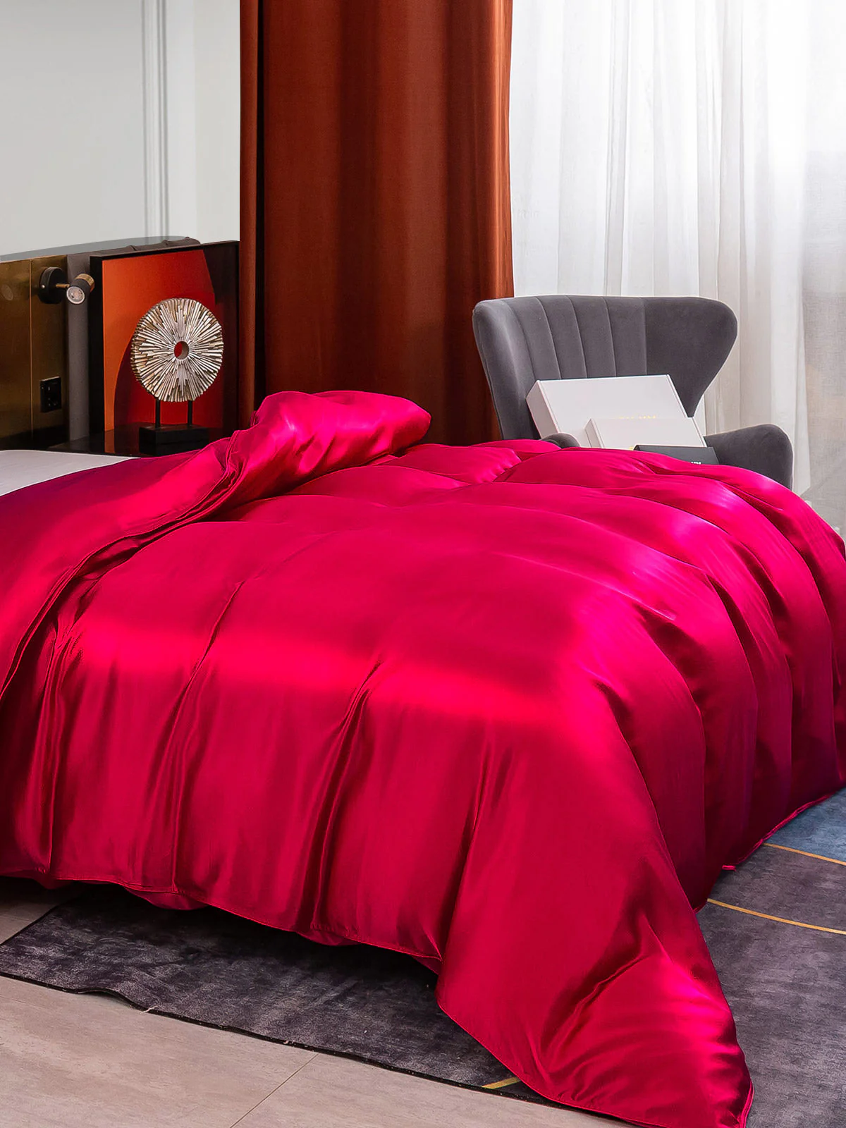 25Momme Mulberry Silk Seamless Duvet Cover (WITHOUT PILLOWCASES) - Image 12