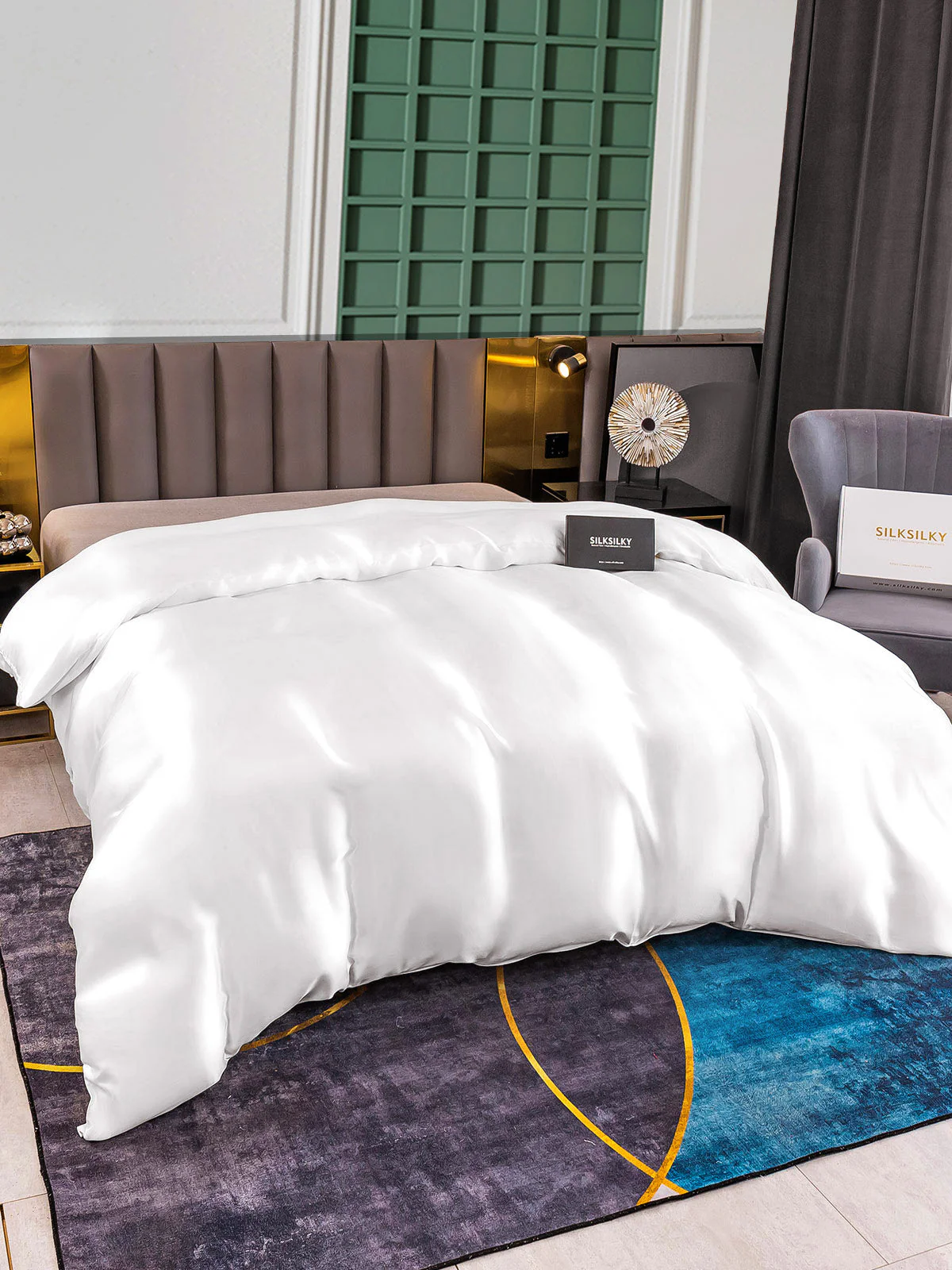 25Momme Mulberry Silk Seamless Duvet Cover (WITHOUT PILLOWCASES) - Image 20