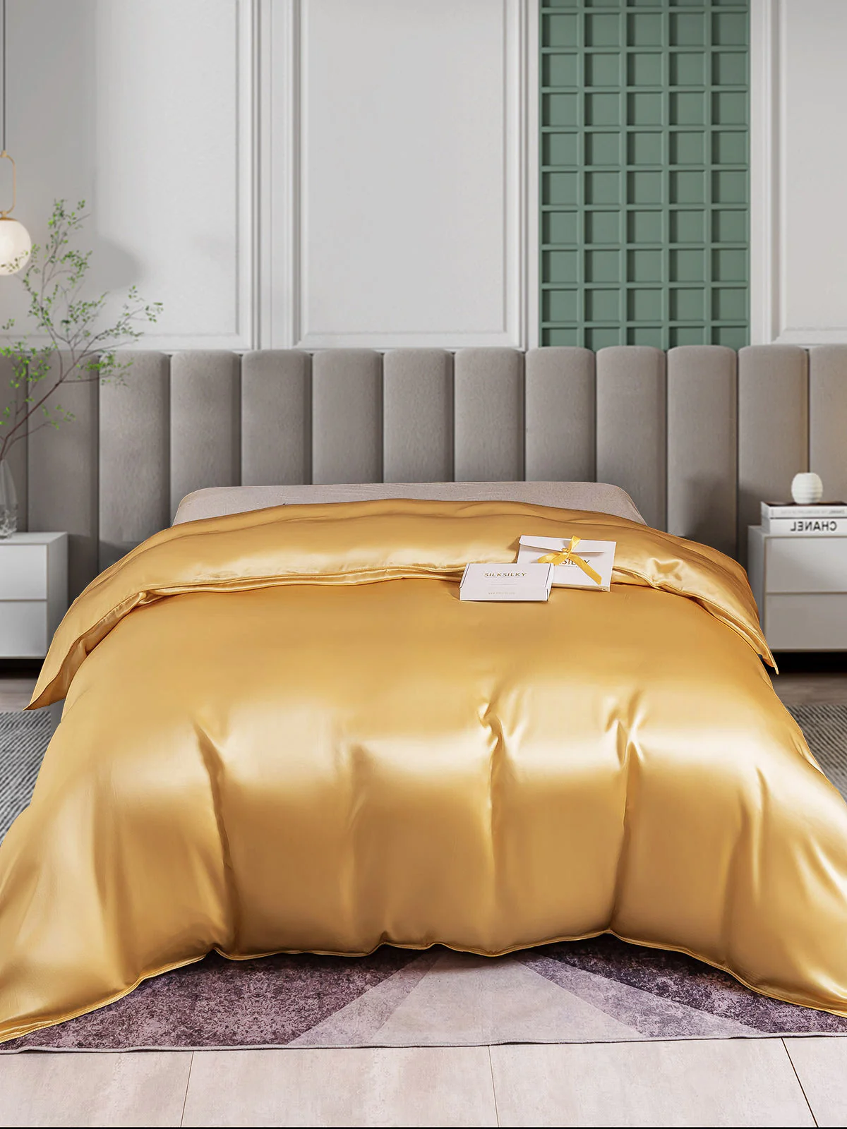 25Momme Mulberry Silk Seamless Duvet Cover (WITHOUT PILLOWCASES) - Image 24
