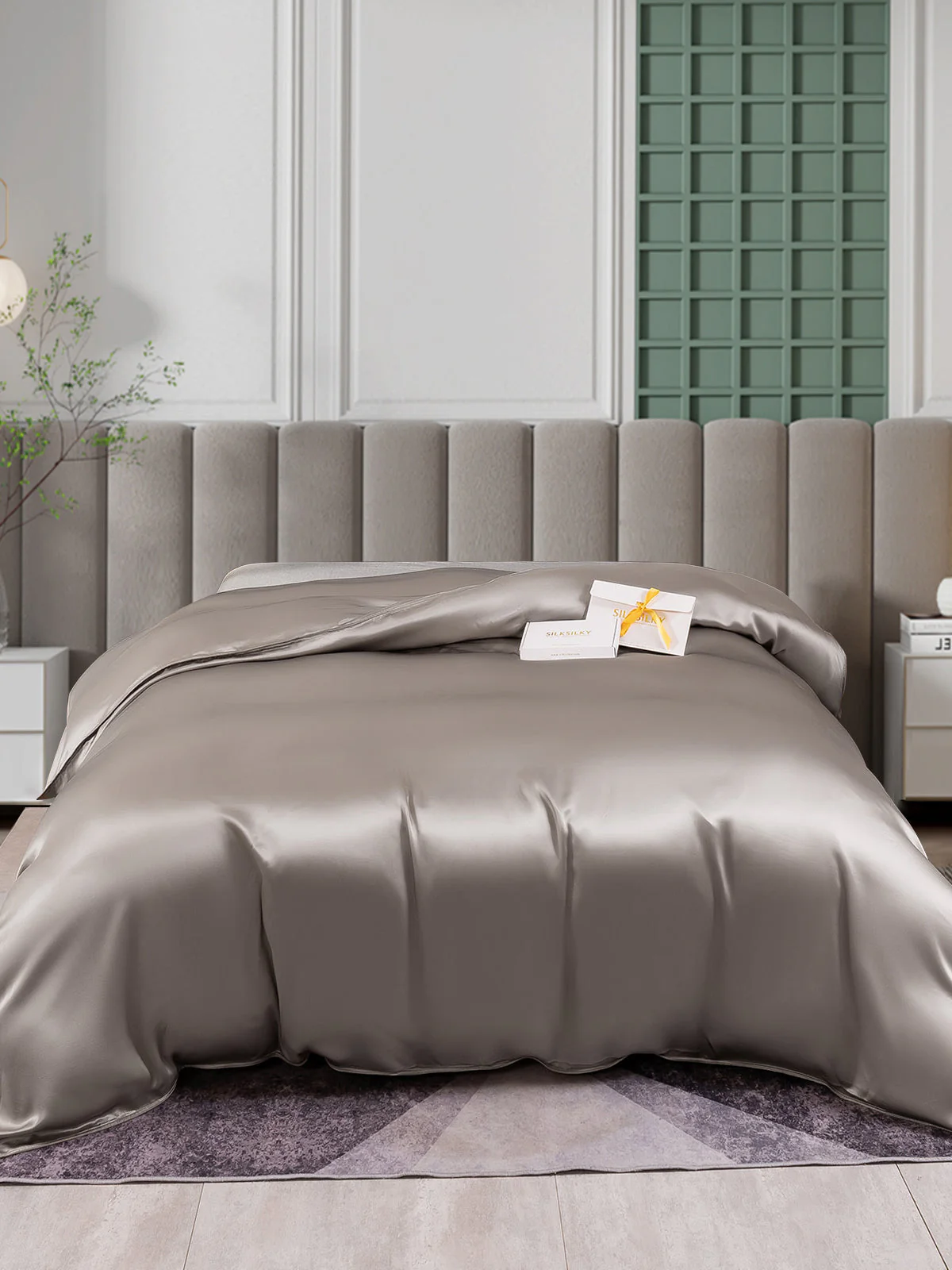 25Momme Mulberry Silk Seamless Duvet Cover (WITHOUT PILLOWCASES) - Image 27