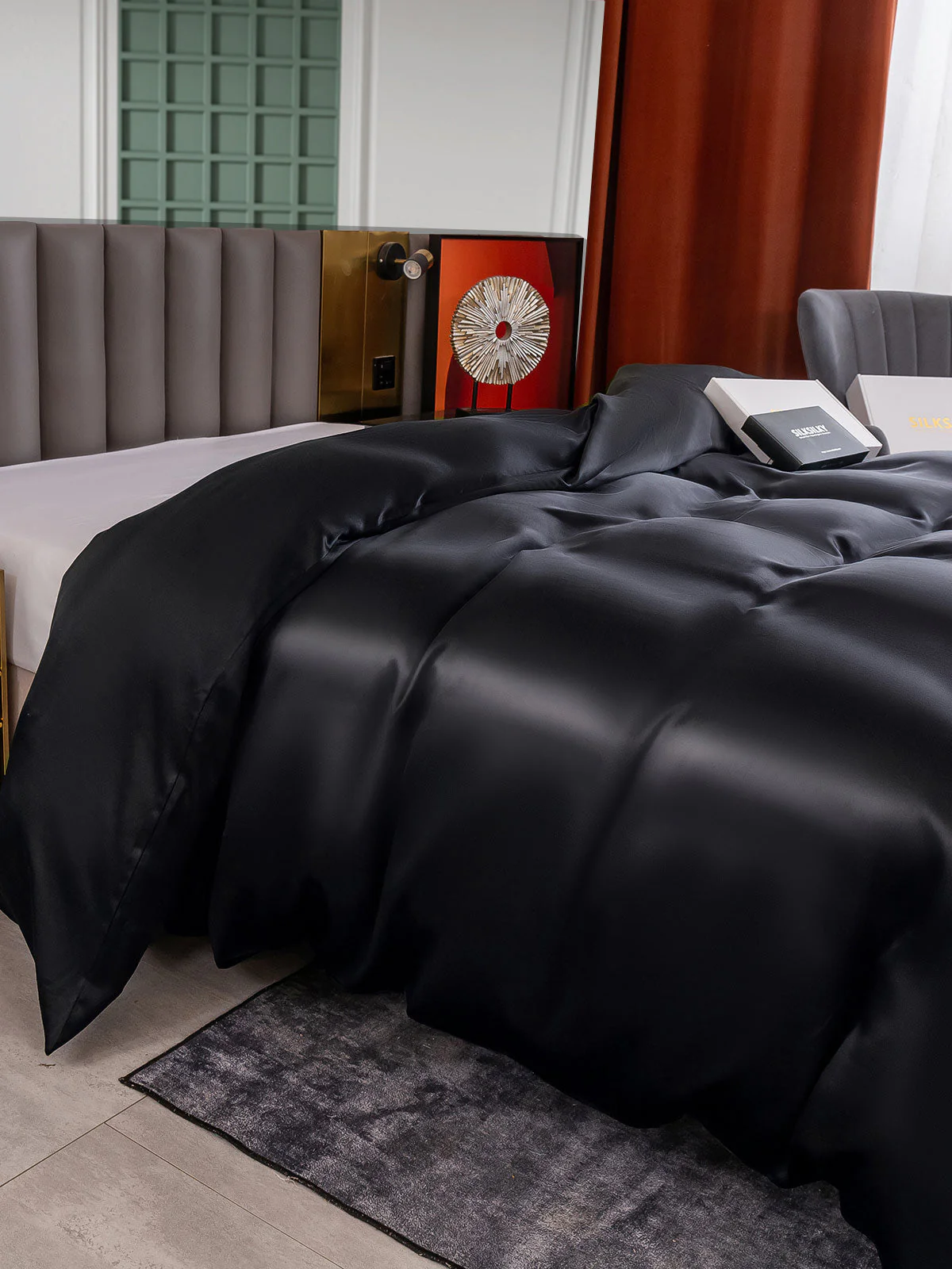 25Momme Mulberry Silk Seamless Duvet Cover (WITHOUT PILLOWCASES) - Image 32