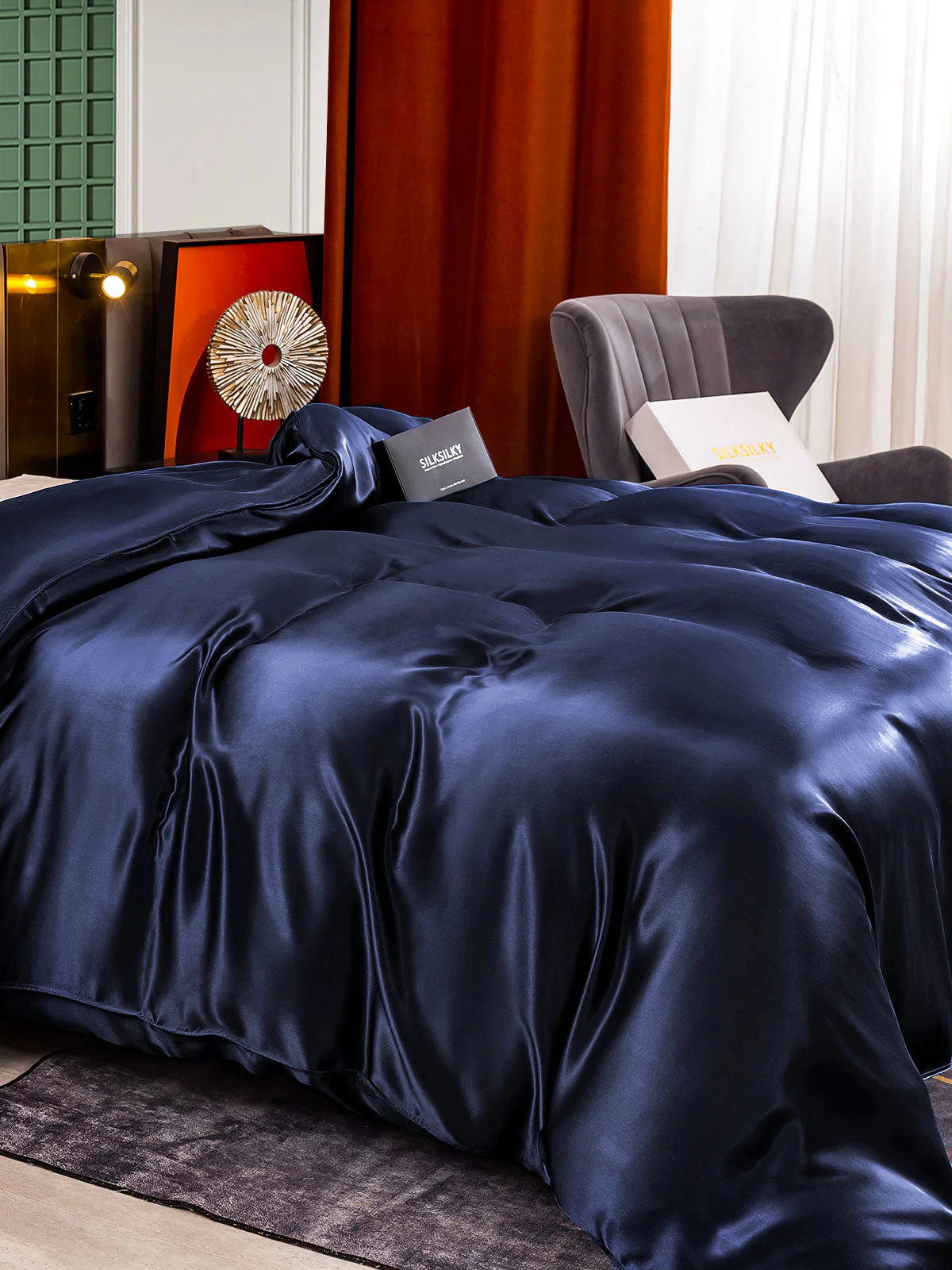 25Momme Mulberry Silk Seamless Duvet Cover (WITHOUT PILLOWCASES) - Image 7