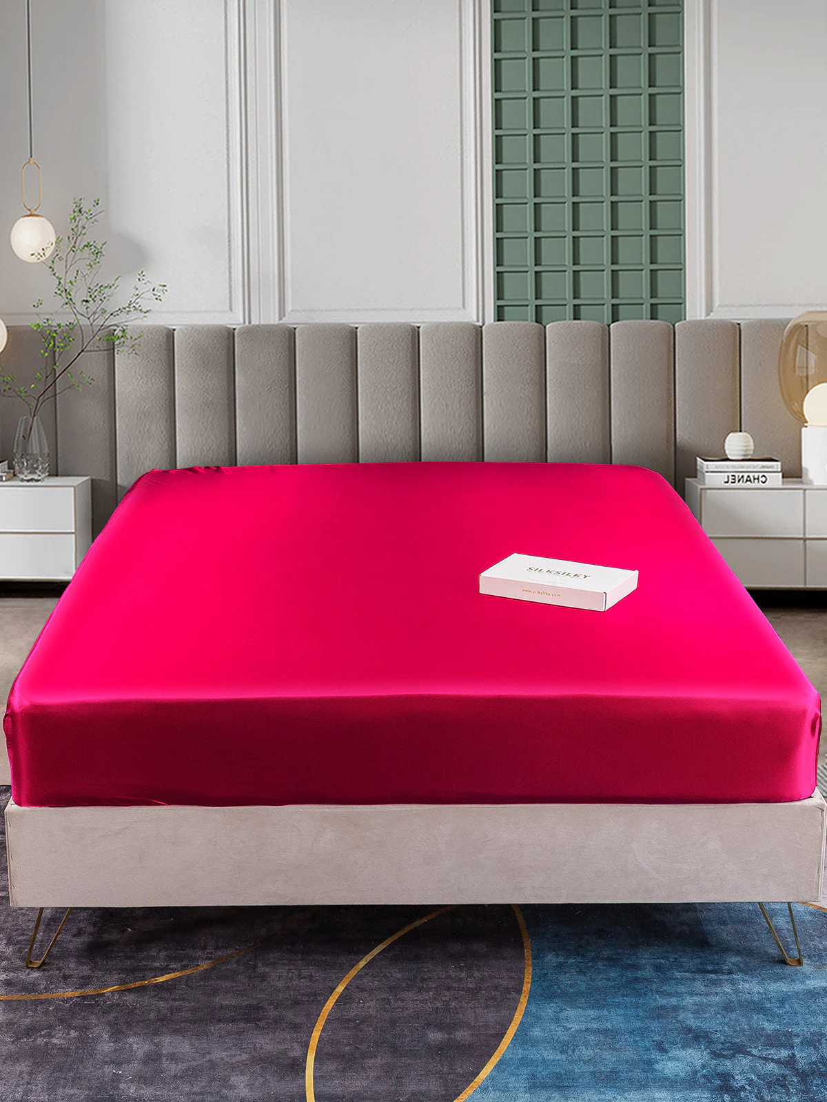25Momme Mulberry Silk Seamless Fitted Sheet - Image 22