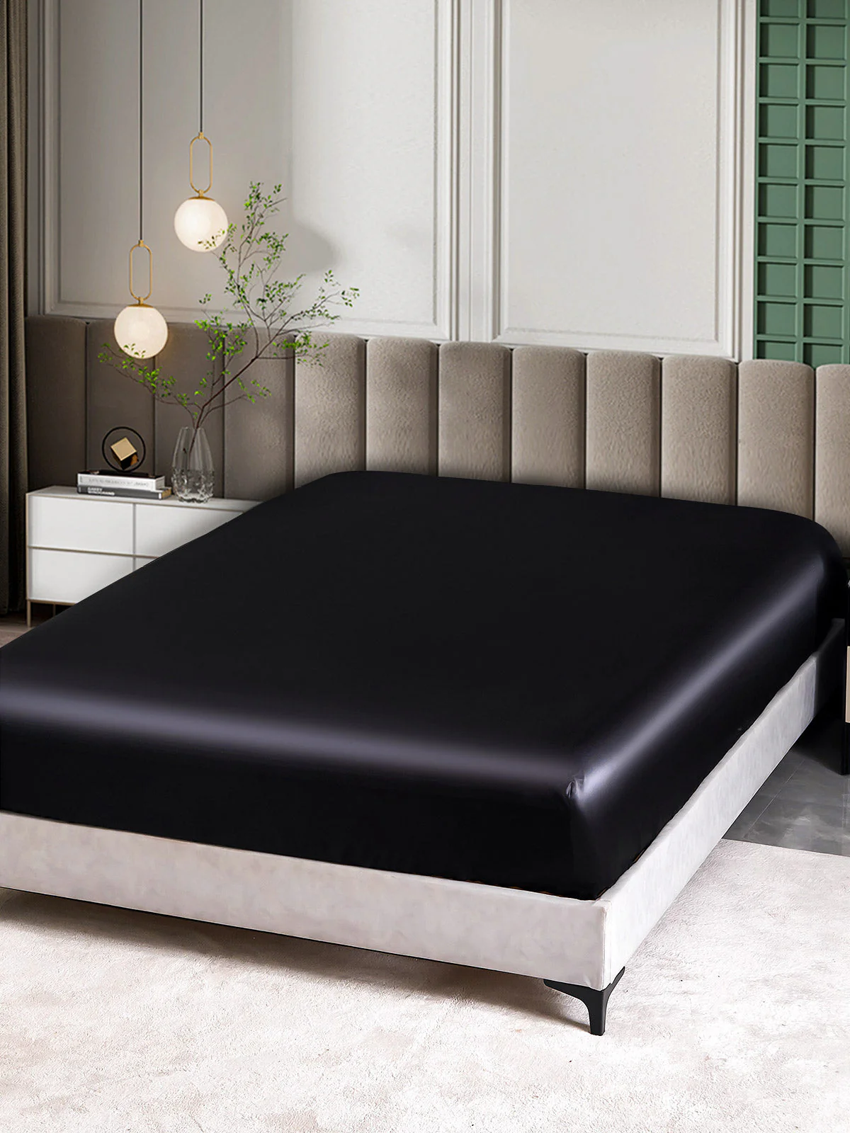 25Momme Mulberry Silk Seamless Fitted Sheet - Image 29