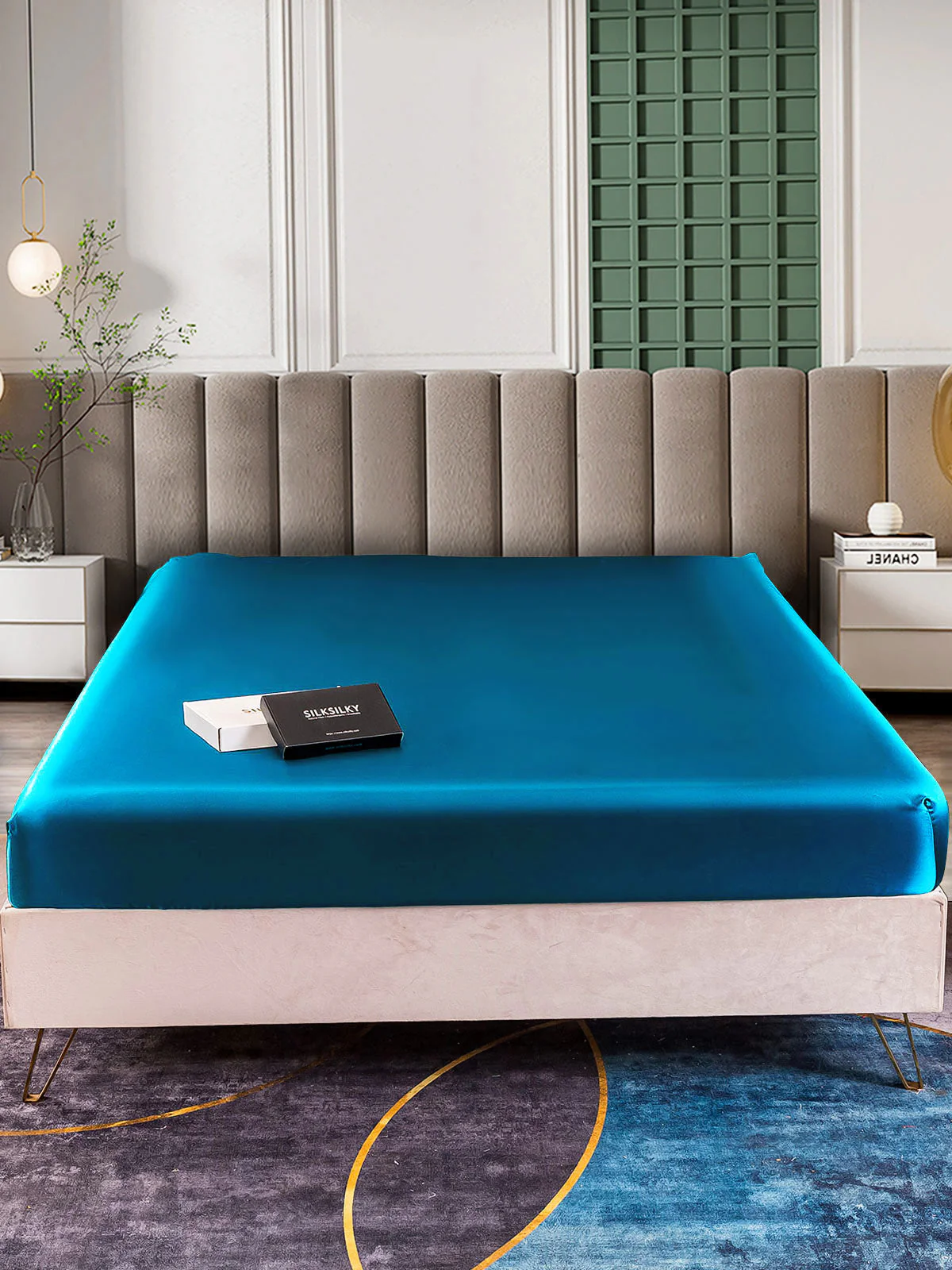 25Momme Mulberry Silk Seamless Fitted Sheet - Image 43