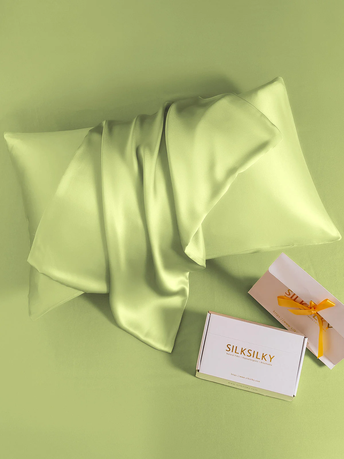 2Pcs 19Momme Pure Silk Pillowcases Bundle - Hidden Zipper - Image 123