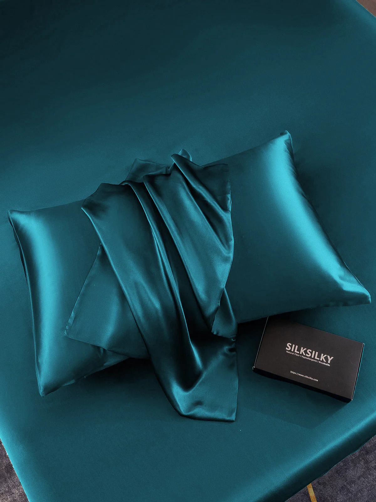 2Pcs 22Momme 100% Silk Pillowcases Bundle - Hidden Zipper - Image 24
