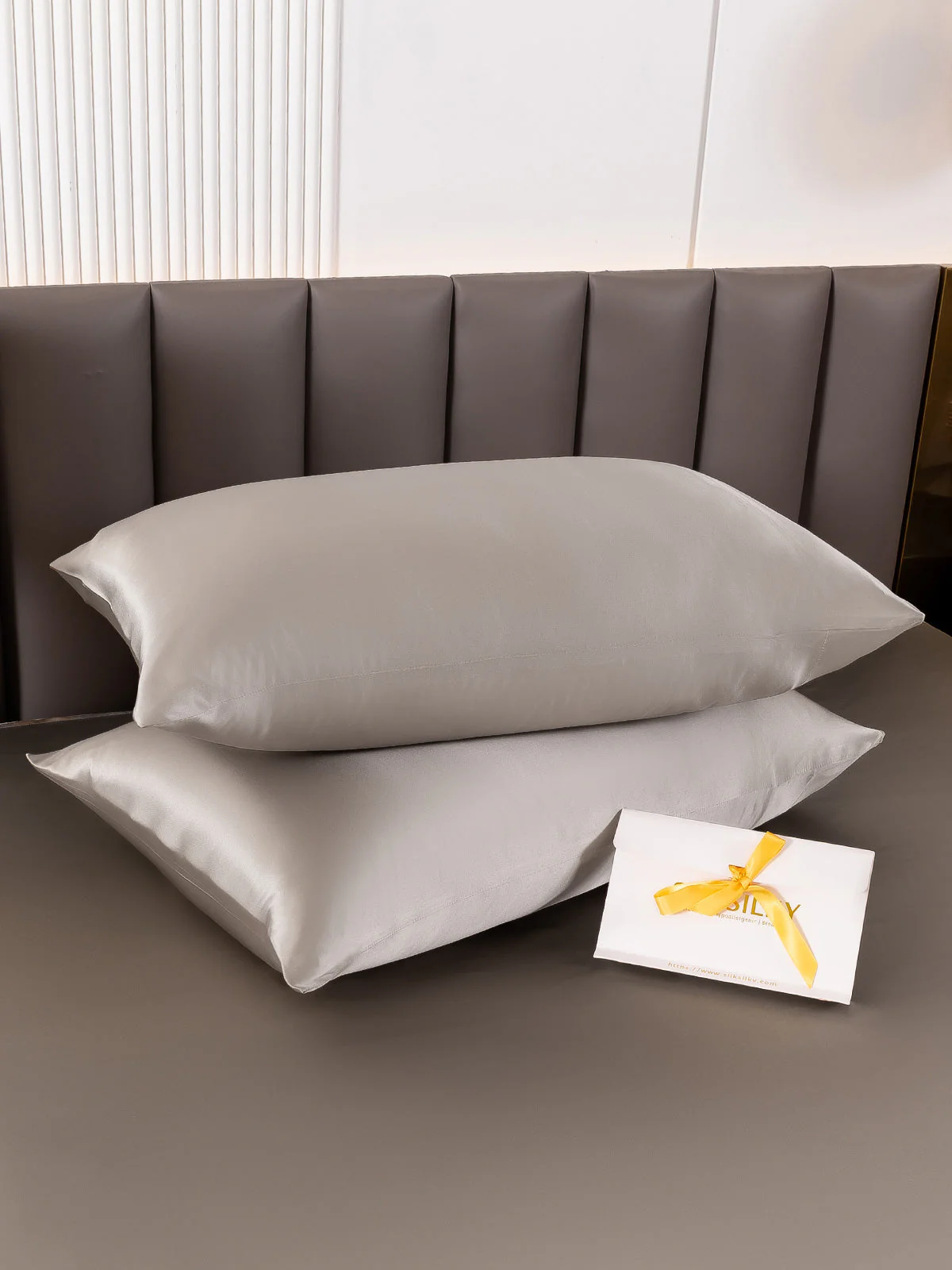 2Pcs 22Momme 100% Silk Pillowcases Bundle - Hidden Zipper - Image 68