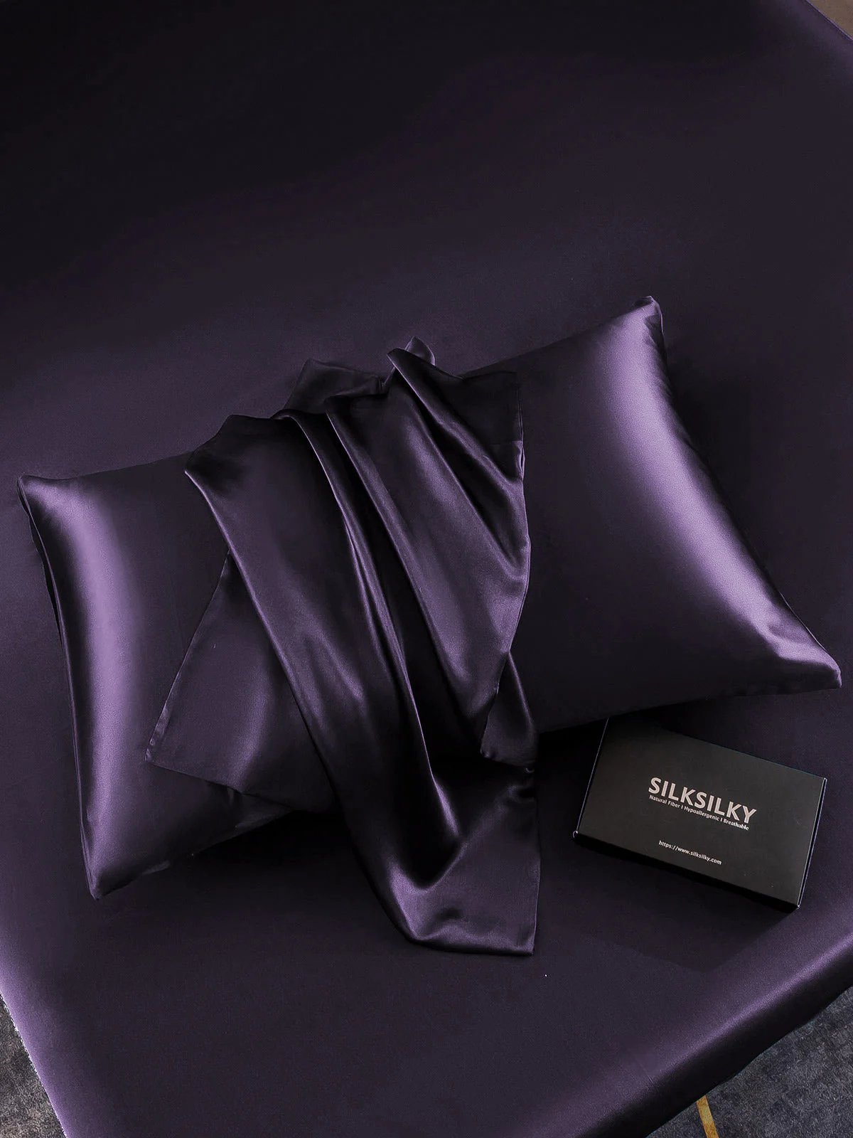 2Pcs 30Momme 100% Silk Pillowcases Bundle- Envelope - Image 53