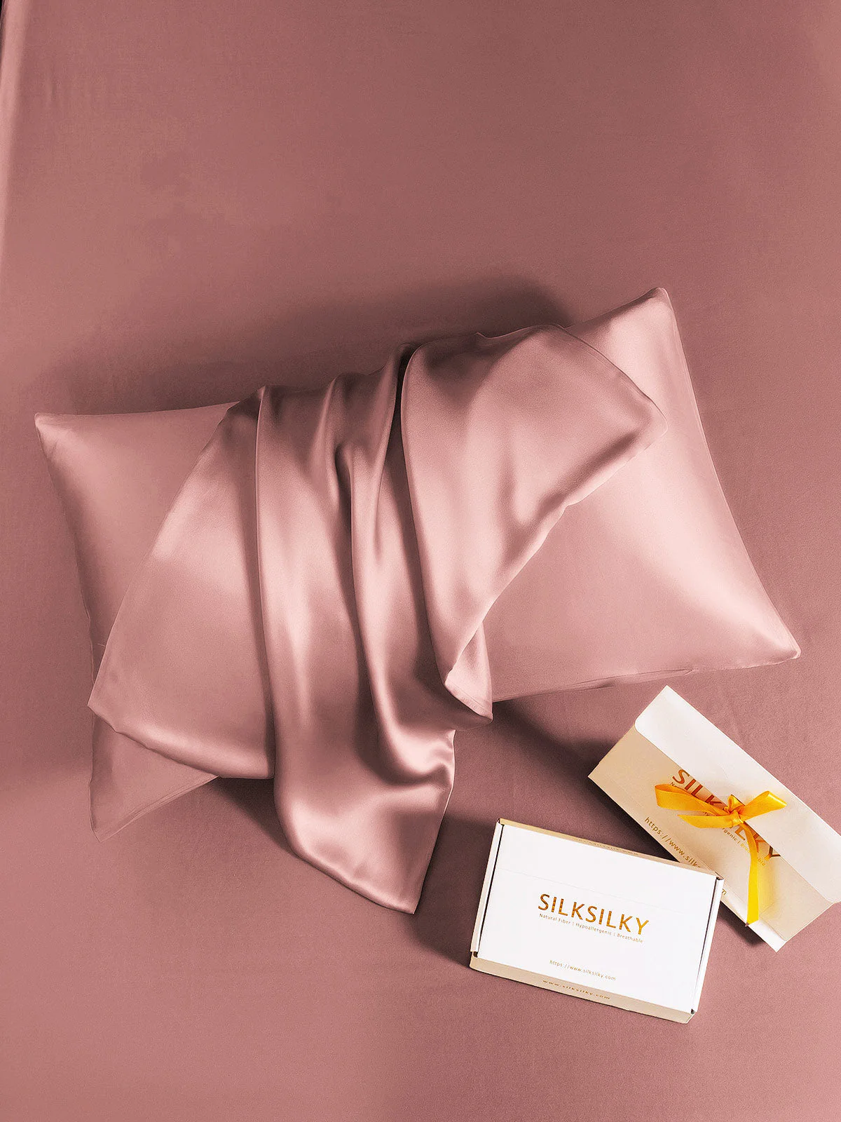 2Pcs 30Momme 100% Silk Pillowcases Bundle- Envelope - Image 67
