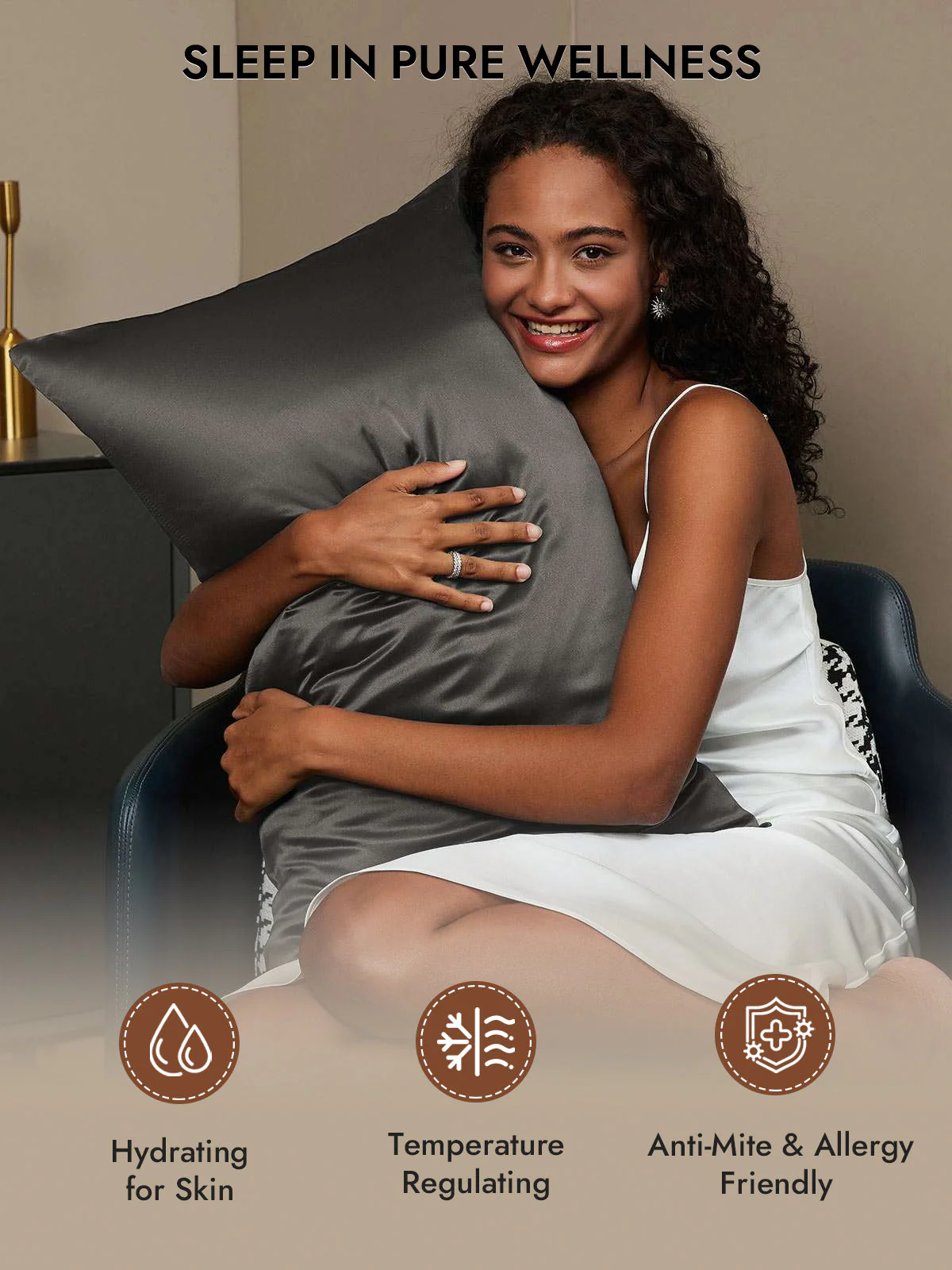 2Pcs 30Momme 100% Silk Pillowcases Bundle- Hidden Zipper - Image 40