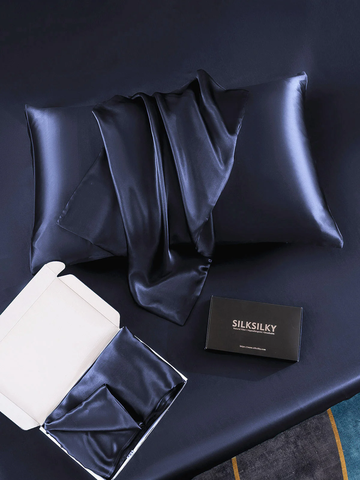 30Momme Luxurious 100% Silk Pillowcase - Hidden Zipper - Image 42