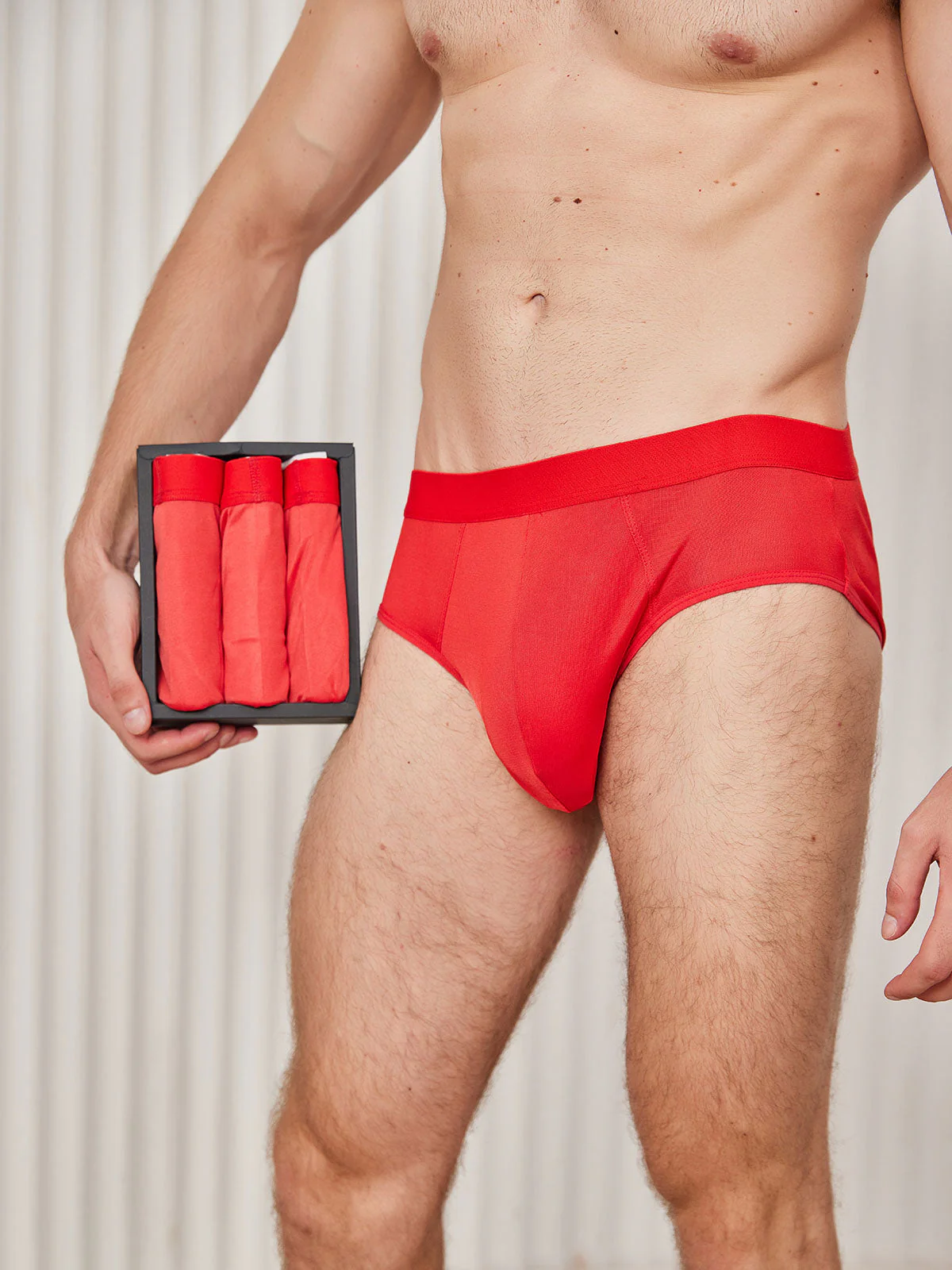 3Pcs Men Briefs Breathable Pure Silk Underwear - Image 21