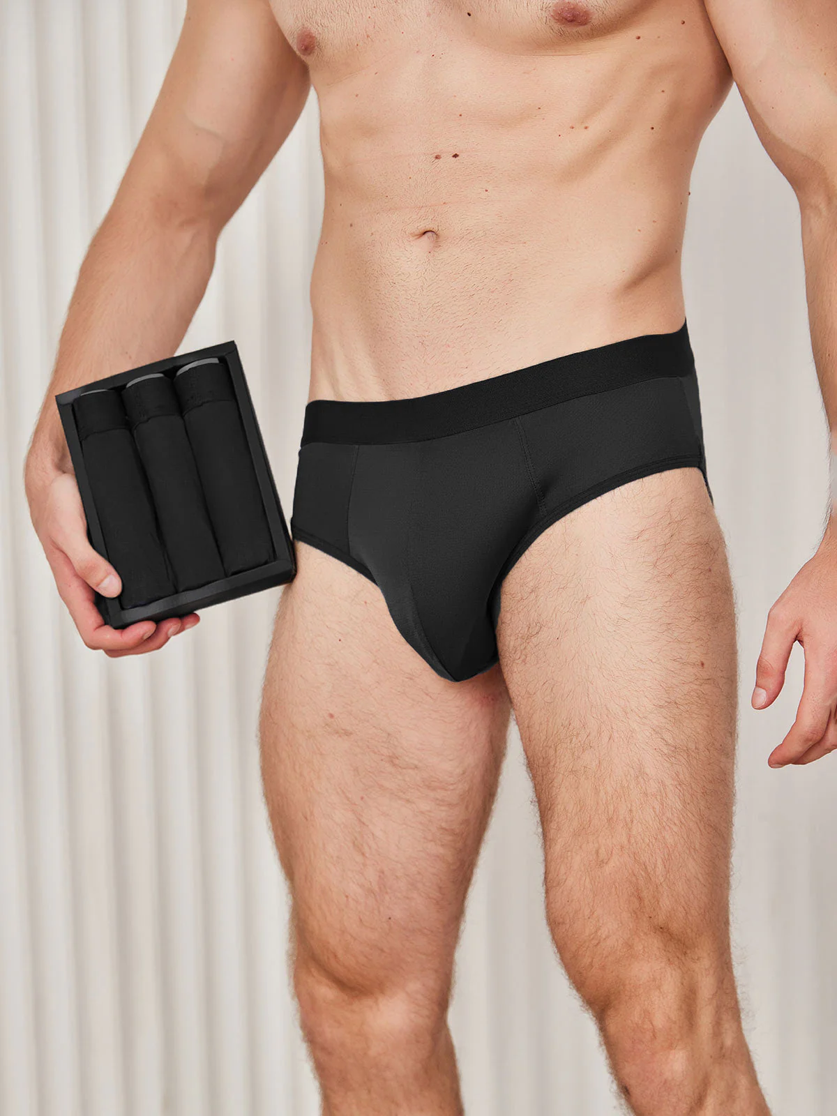3Pcs Men Briefs Breathable Pure Silk Underwear - Image 5