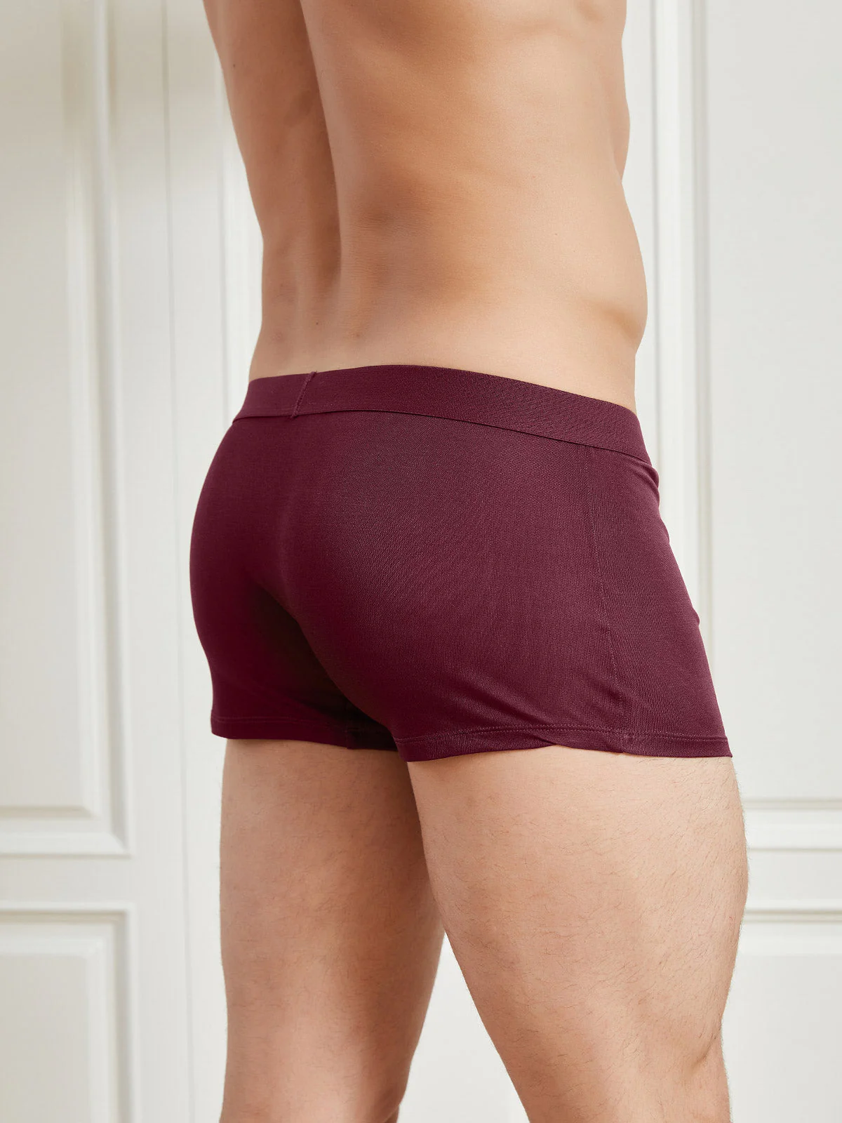 3Pcs Mens Pure Silk Boxer Briefs Underwear - Image 11