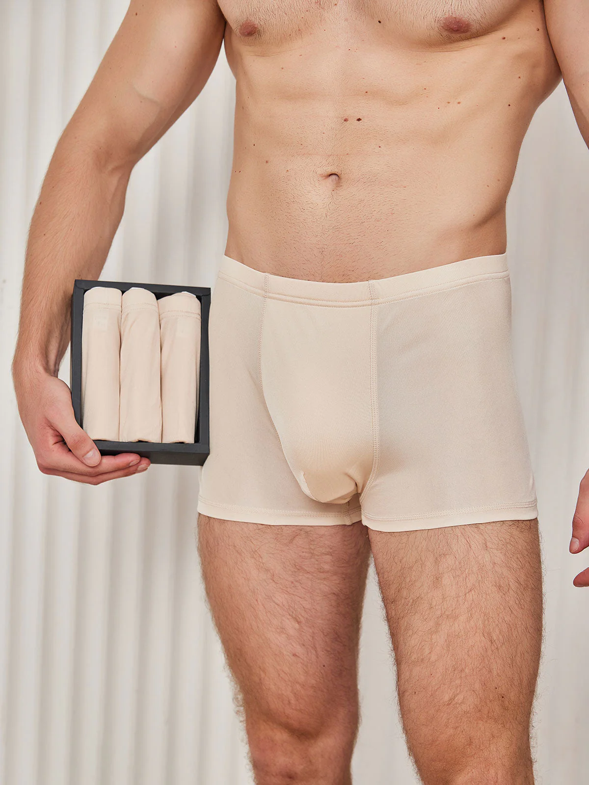 3Pcs Men‘s Pure Silk Boxer Briefs Underwear - Image 14