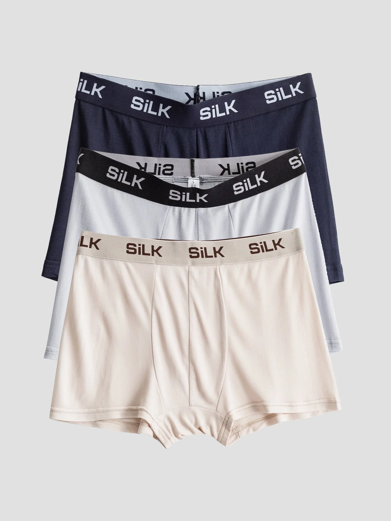 3Pcs Men‘s Ultra Soft Comfy Pure Silk Boxer Underwear - Image 18