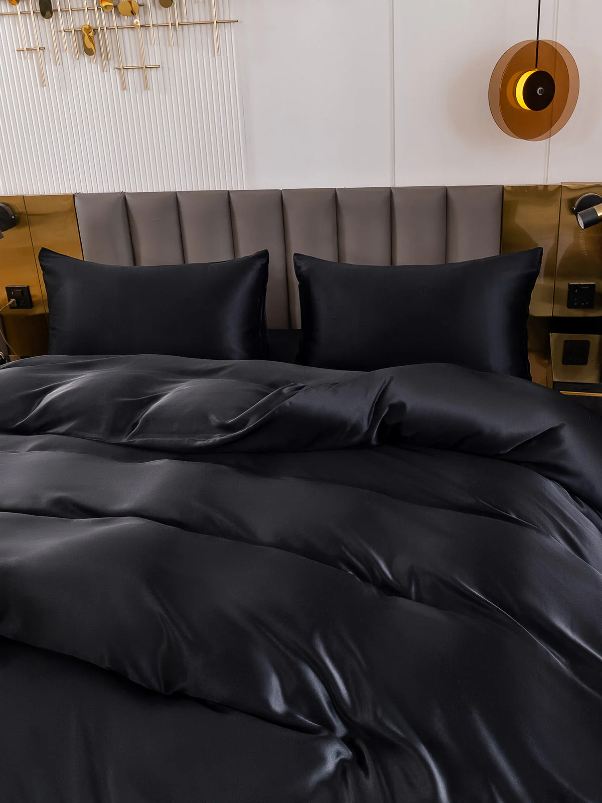 19Momme 4Pcs Silk Set Duvet Cover+Flat Sheet+2x Pillowcases - Image 20