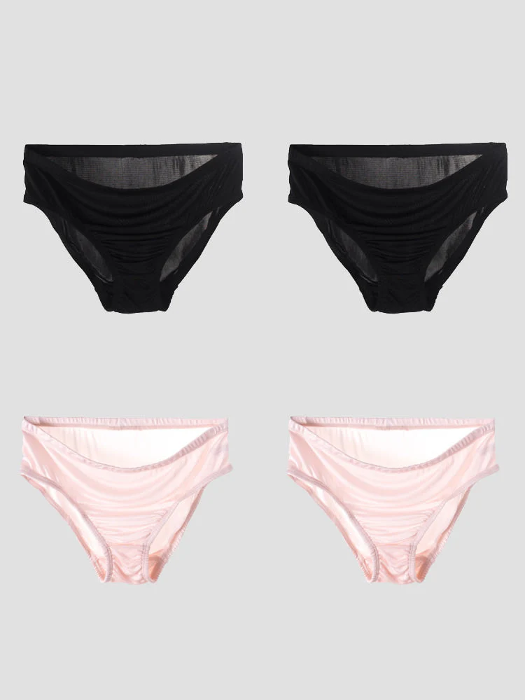 4Pcs Mulberry Silk Jersey Panties (Bra NOT Included) - Image 37