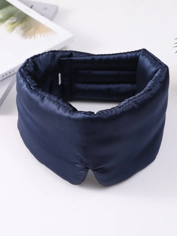 Adjustable Velcro Wrap-Around Silk Sleep Eye Mask - Image 16