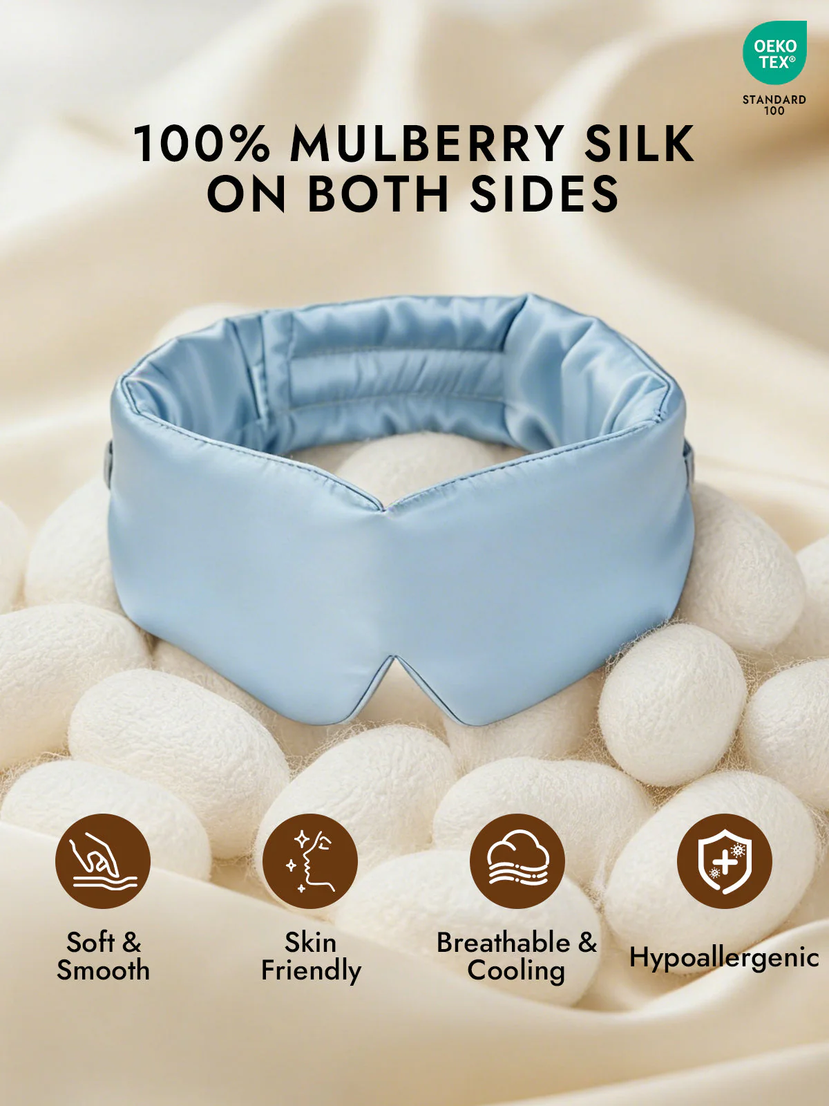 Elegant One Piece Silk Sleep Eye Mask - Image 26