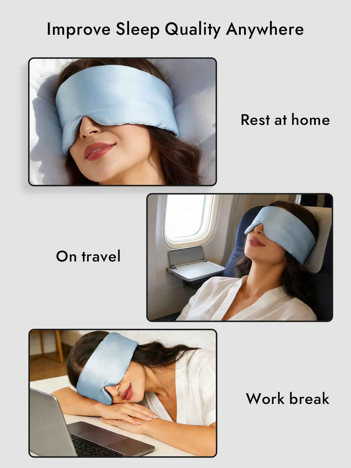 Elegant One Piece Silk Sleep Eye Mask - Image 30