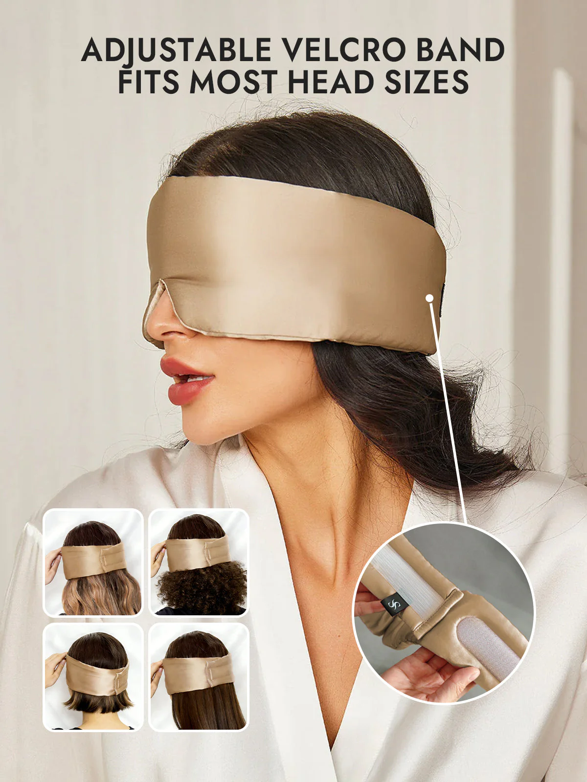 Elegant One Piece Silk Sleep Eye Mask - Image 40