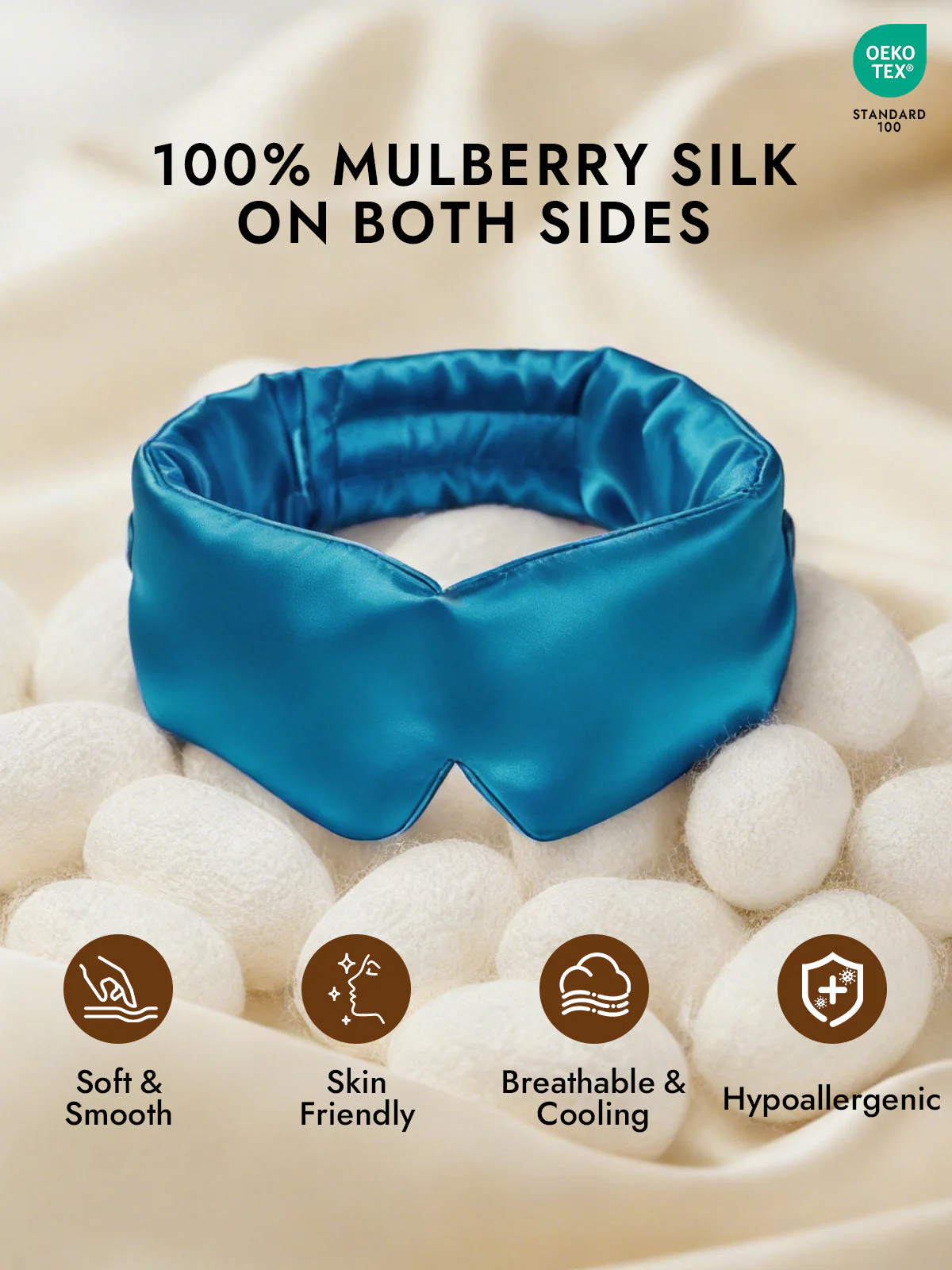 Elegant One Piece Silk Sleep Eye Mask - Image 50