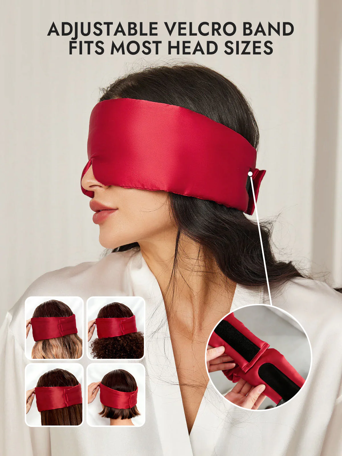 Elegant One Piece Silk Sleep Eye Mask - Image 58