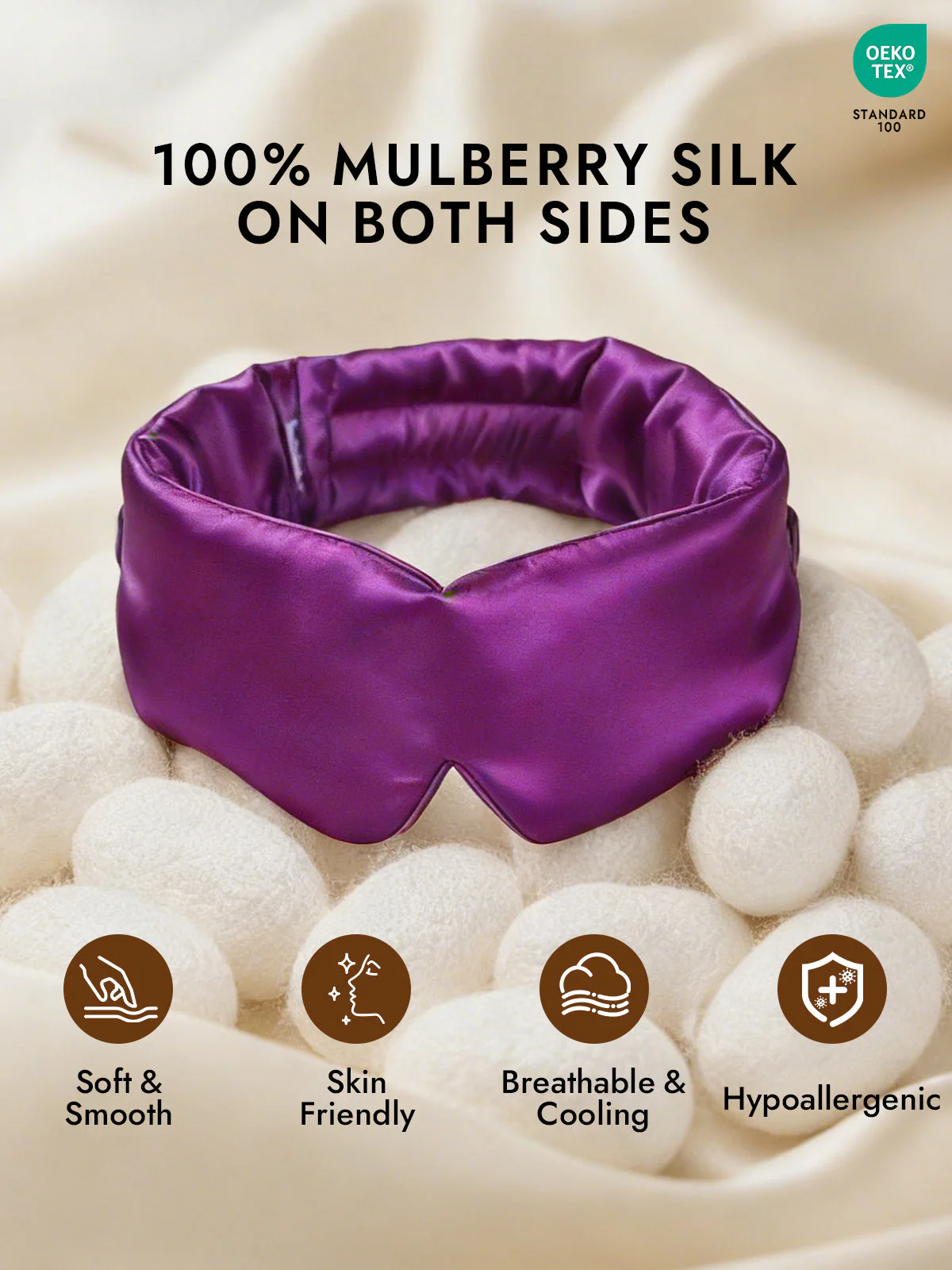 Elegant One Piece Silk Sleep Eye Mask - Image 68